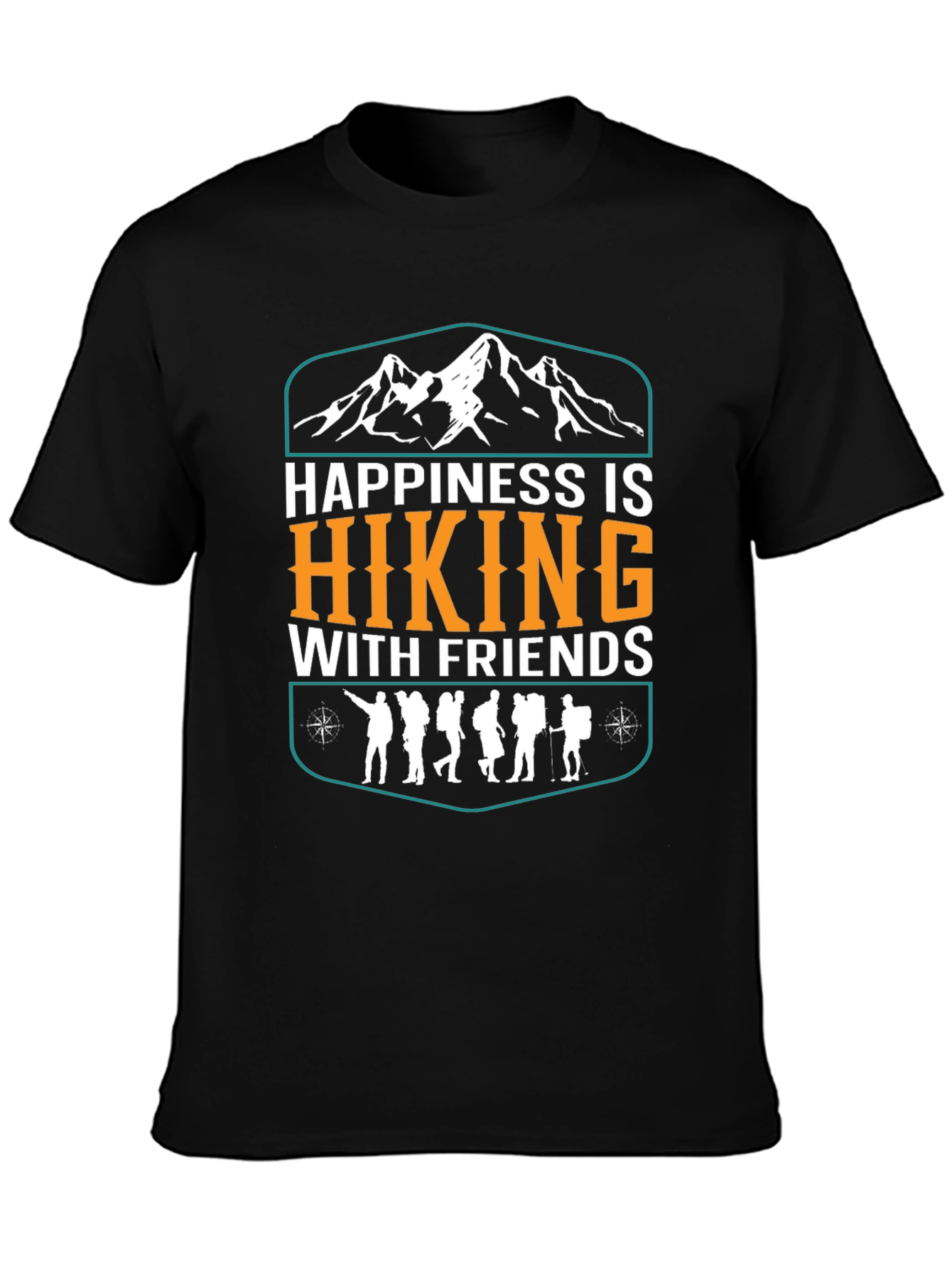 Happiness is Hiking Tee - Outdoor Adventure Shirt