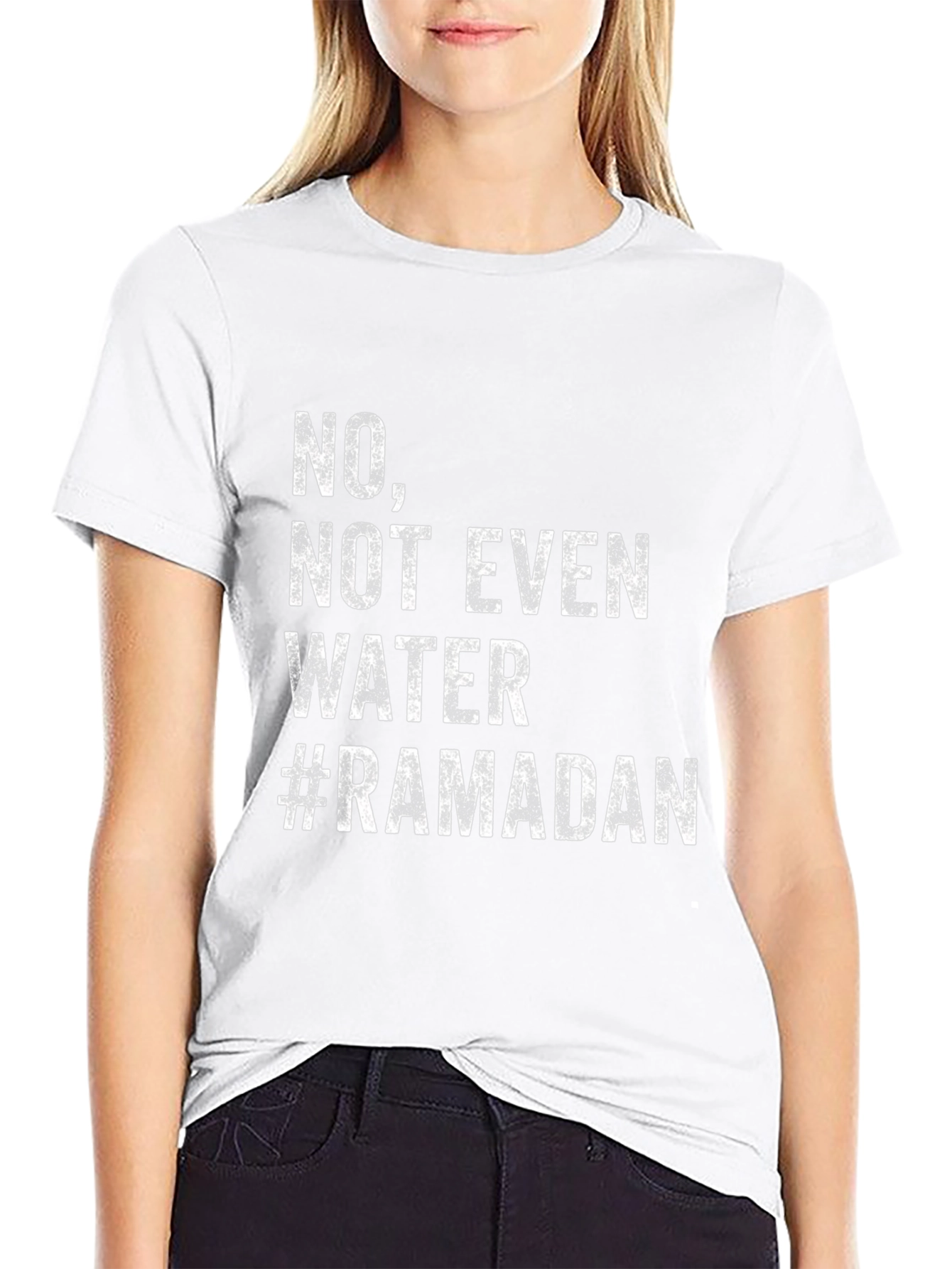 Ramadan Fasting T-Shirt - No Not Even Water