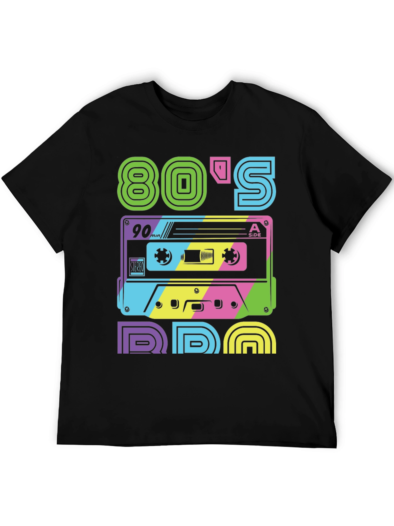 Retro 80s T-Shirt: Cassette Tape Design