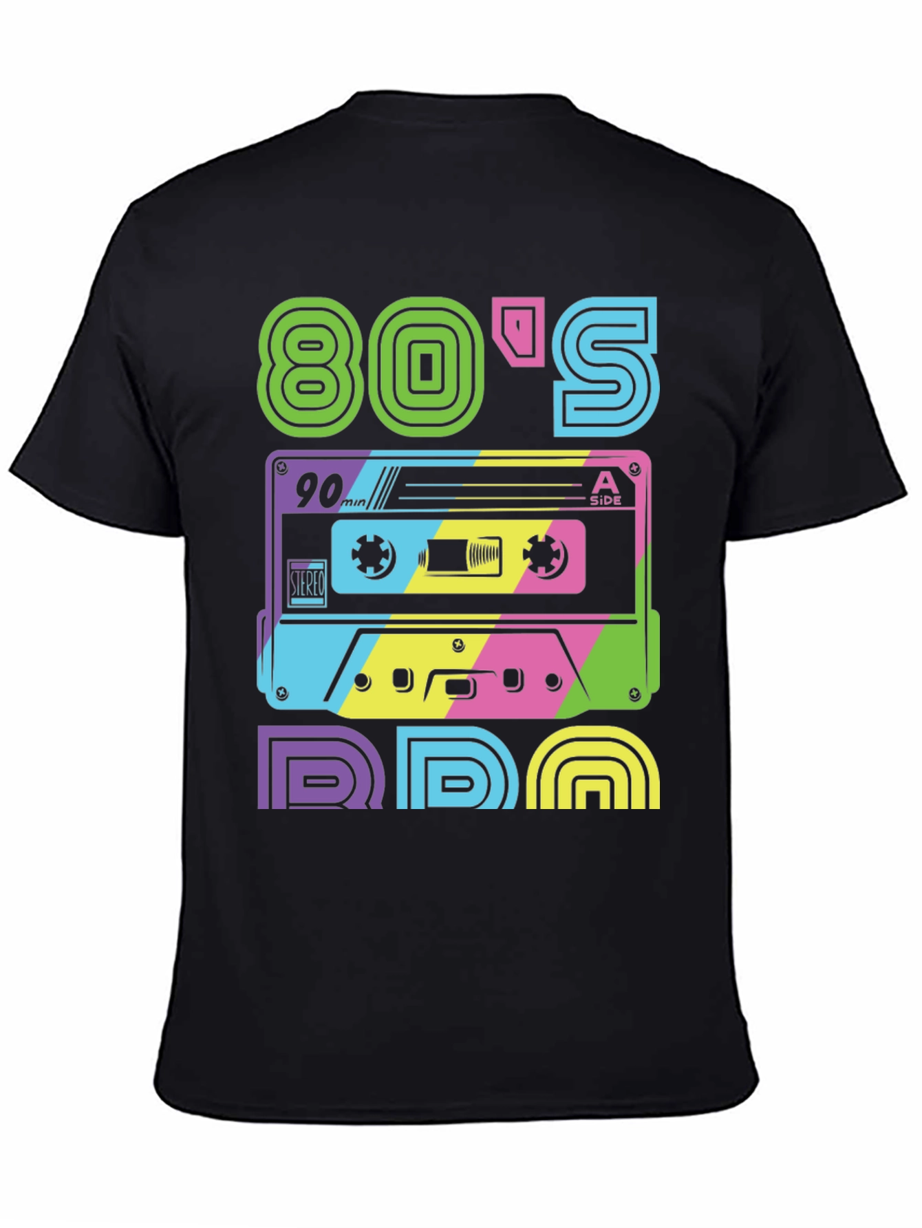 Retro 80s T-Shirt: Cassette Tape Design