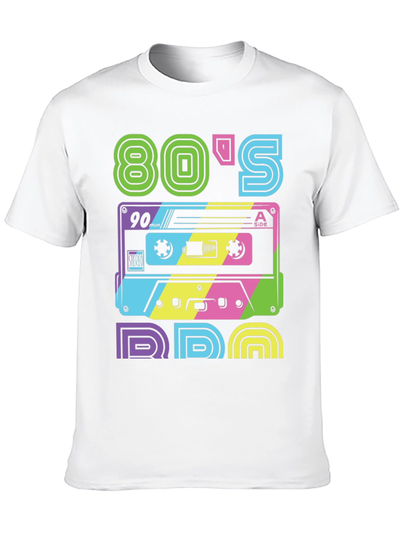 Retro 80s T-Shirt: Cassette Tape Design