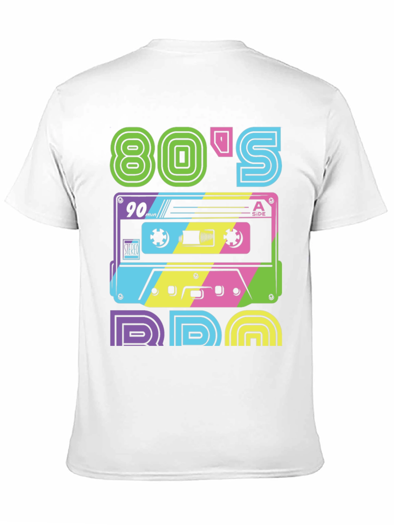 Retro 80s T-Shirt: Cassette Tape Design