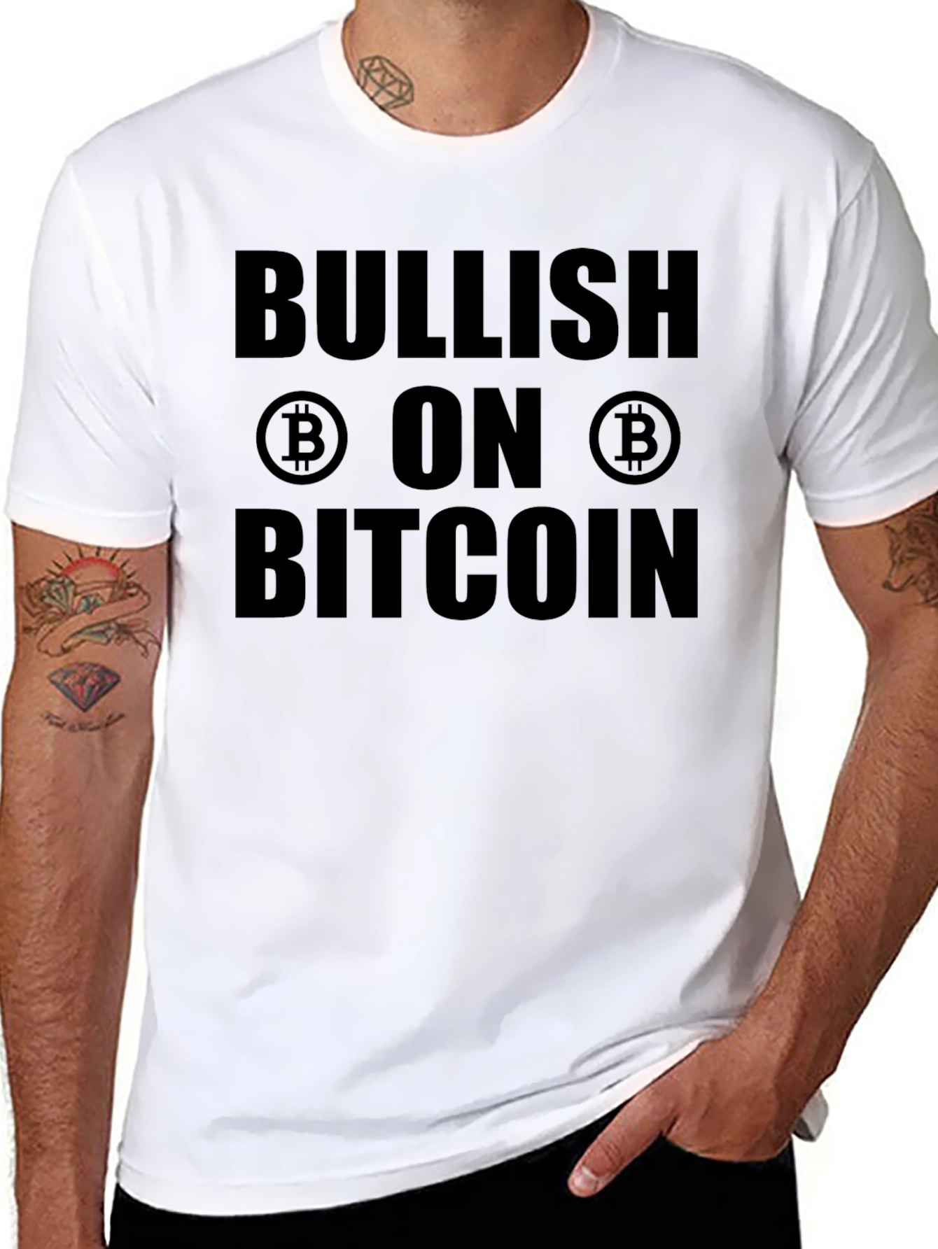 Bullish on Bitcoin T-Shirt - Crypto Investor Tee