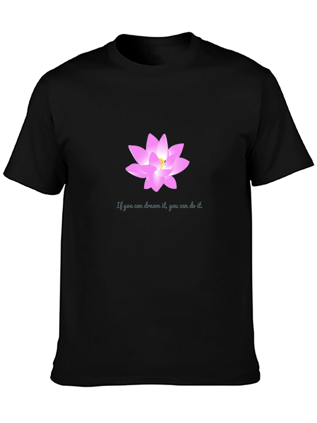 Dream Lotus Black T-Shirt