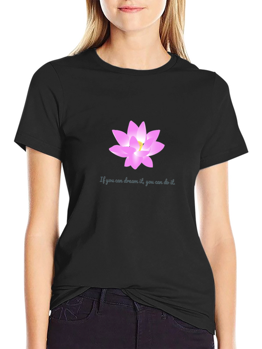 Dream Lotus Black T-Shirt