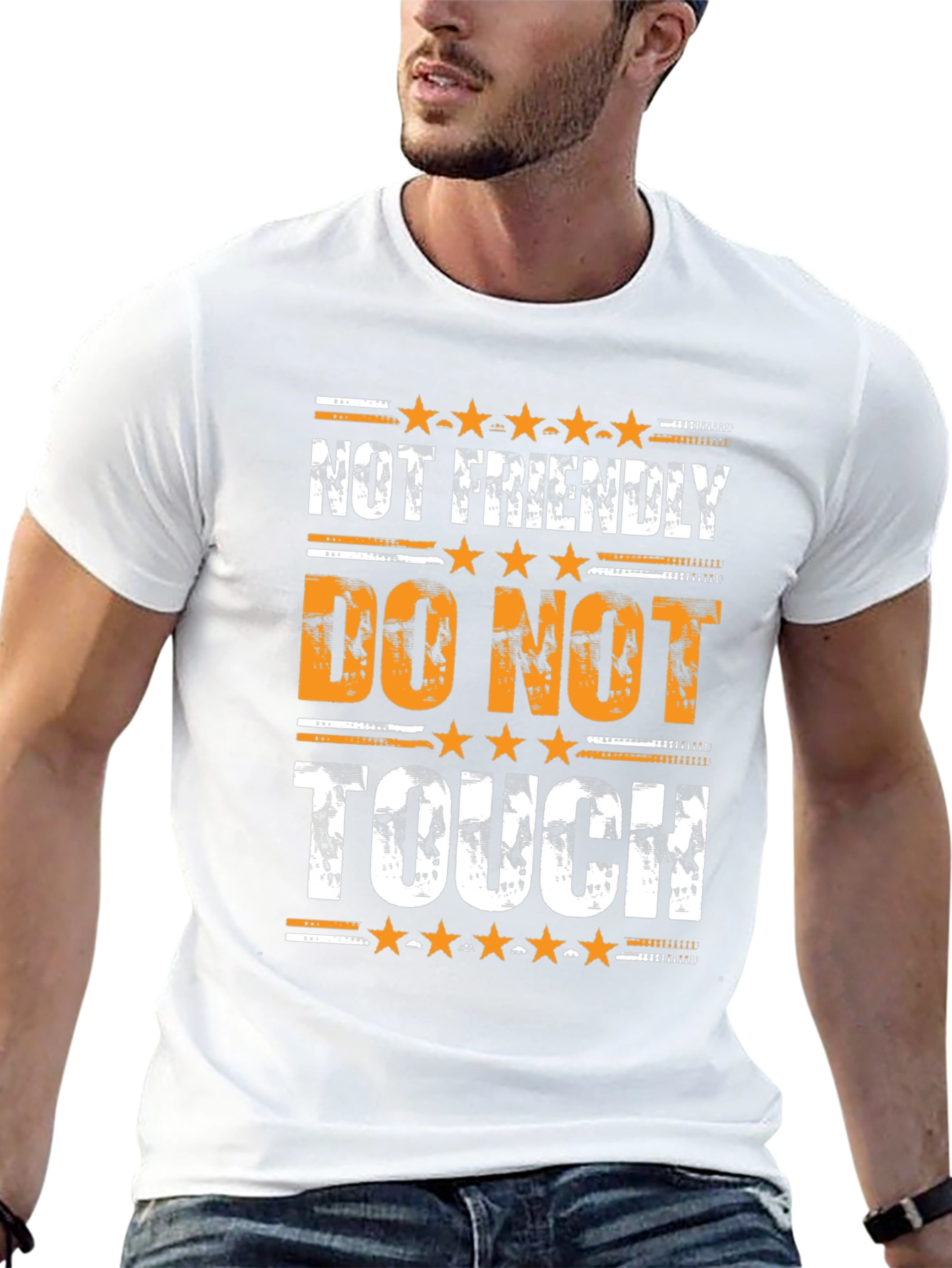 Not Friendly Do Not Touch Graphic Tee