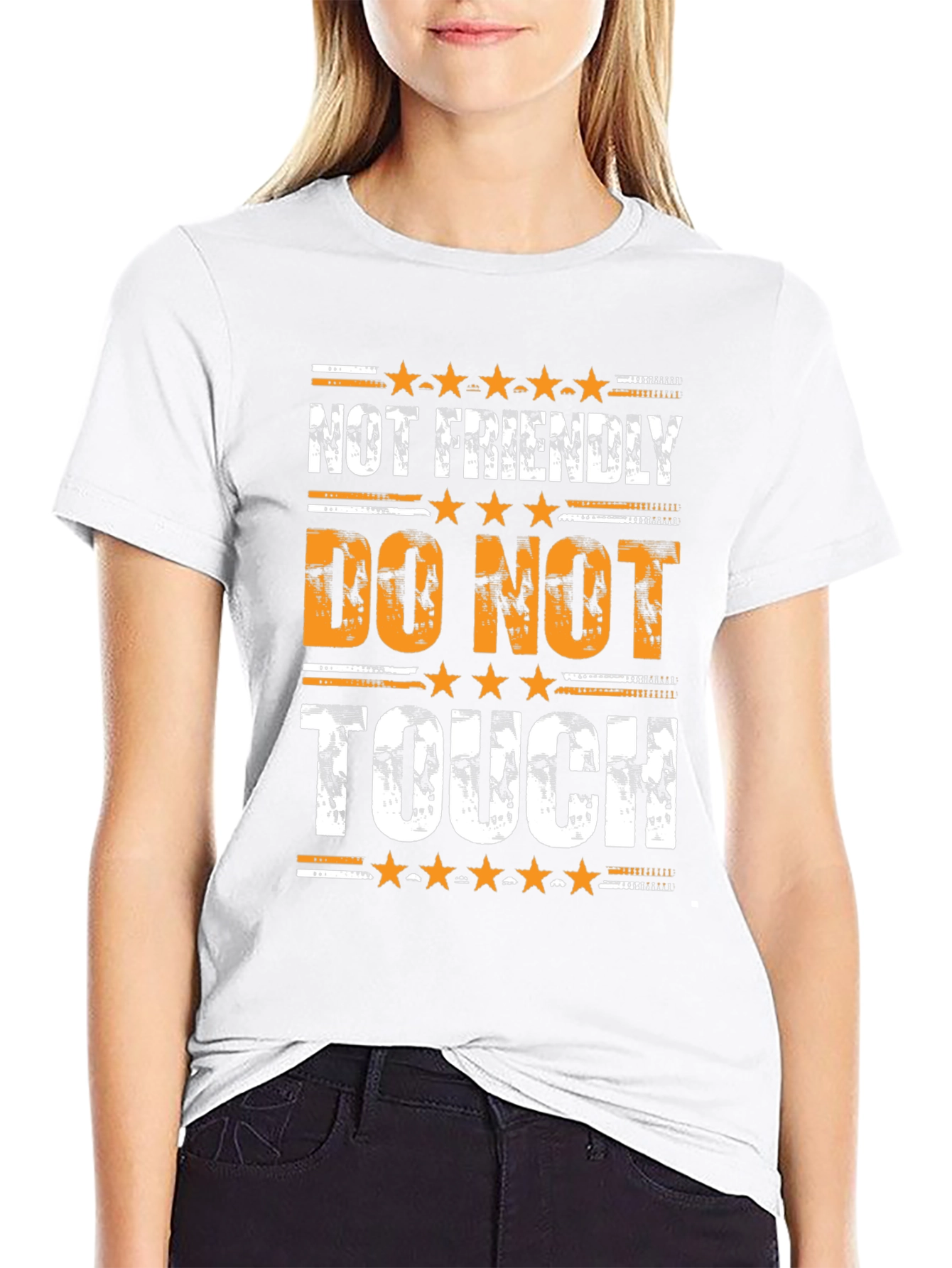 Not Friendly Do Not Touch Graphic Tee