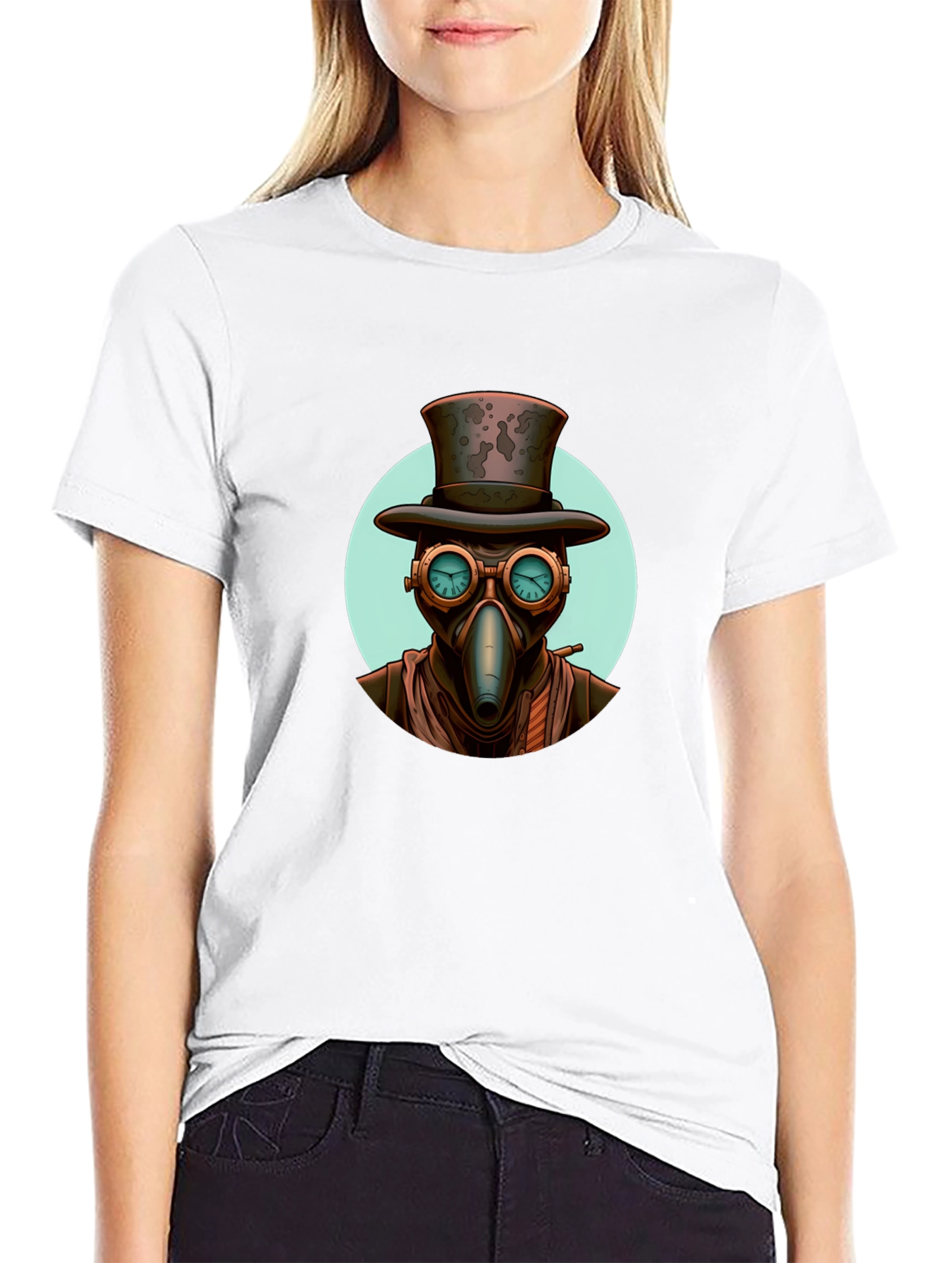 Steampunk Plague Doctor Graphic Tee