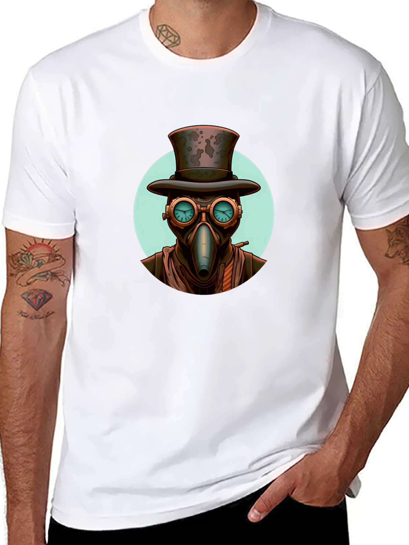 Steampunk Plague Doctor Graphic Tee
