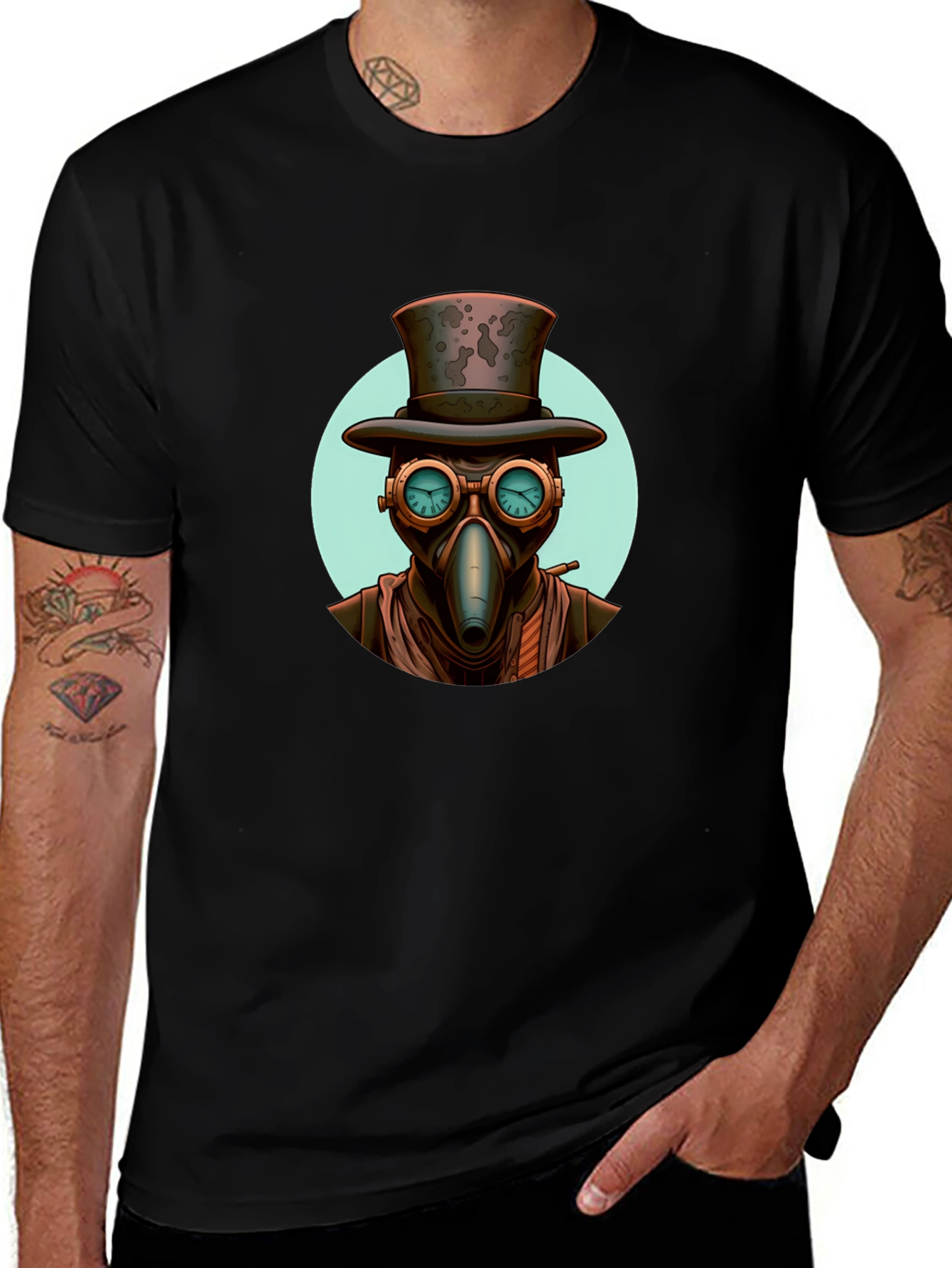 Steampunk Plague Doctor Graphic Tee