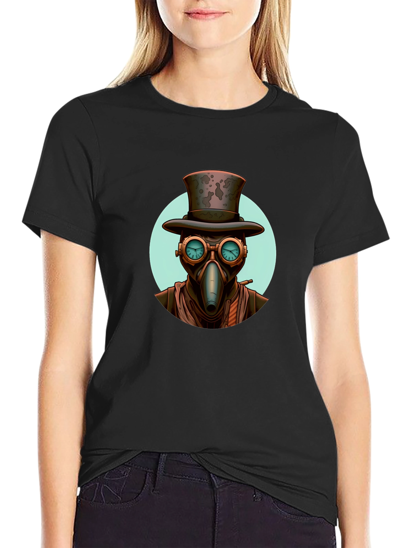 Steampunk Plague Doctor Graphic Tee