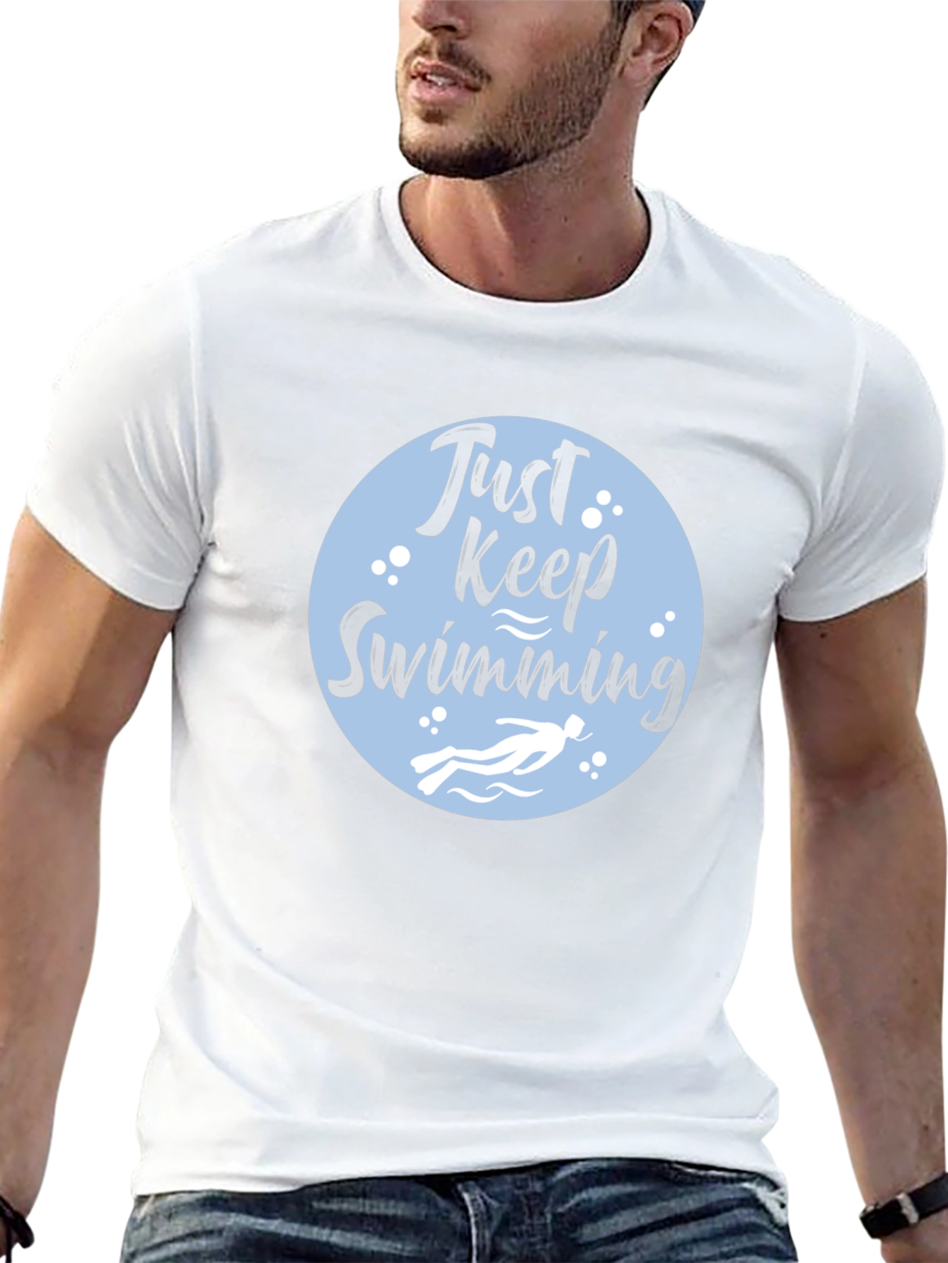 Just Keep Swimming Graphic Tee - Comfort Fit