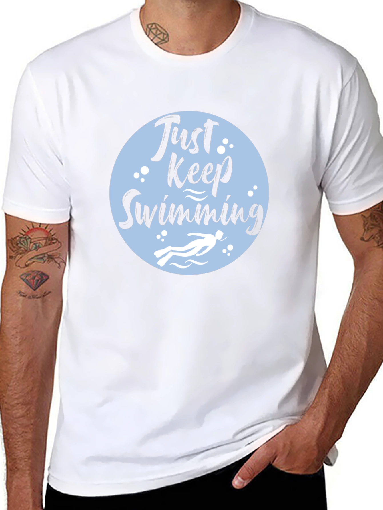 Just Keep Swimming Graphic Tee - Comfort Fit
