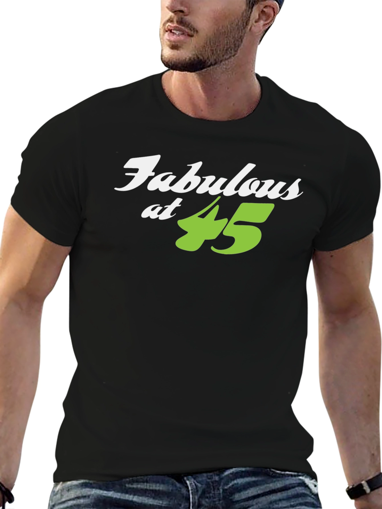 Fabulous at 45 Black T-Shirt