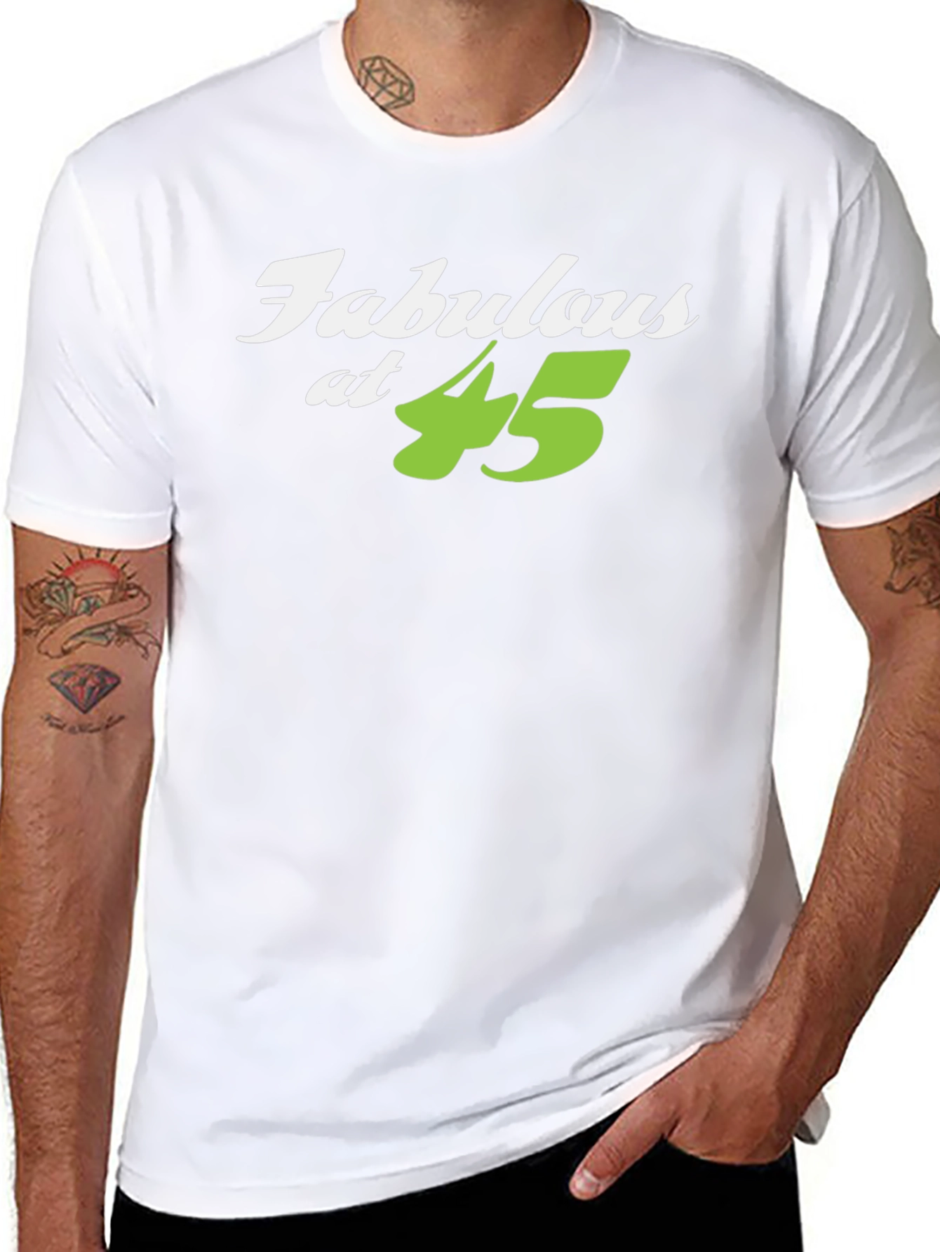 Fabulous at 45 Black T-Shirt
