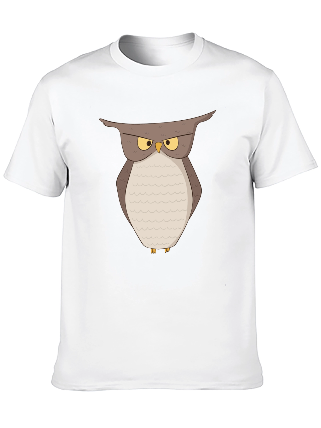 Grumpy Owl Graphic T-Shirt - Soft Cotton Tee
