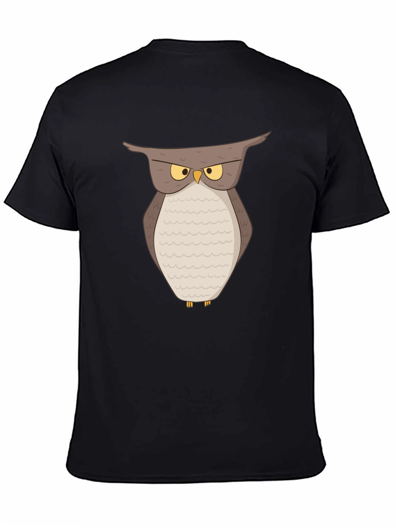 Grumpy Owl Graphic T-Shirt - Soft Cotton Tee