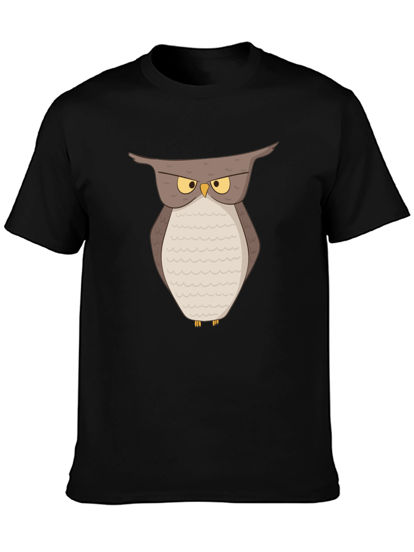 Grumpy Owl Graphic T-Shirt - Soft Cotton Tee