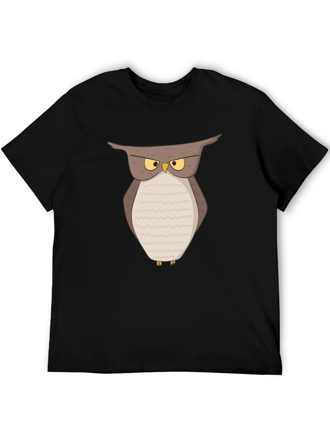 Grumpy Owl Graphic T-Shirt - Soft Cotton Tee