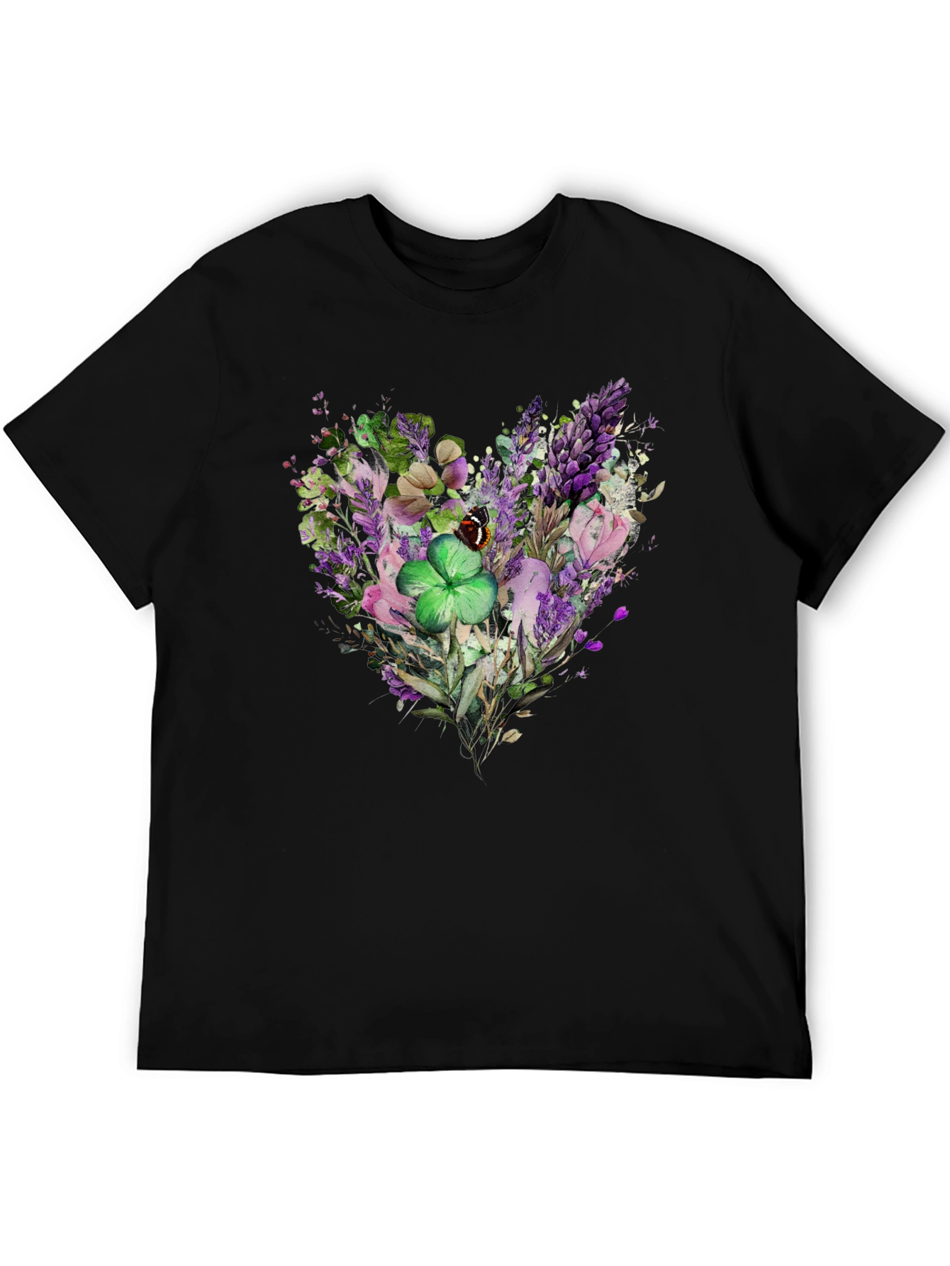 Floral Heart Clover St. Patricks Day T-Shirt
