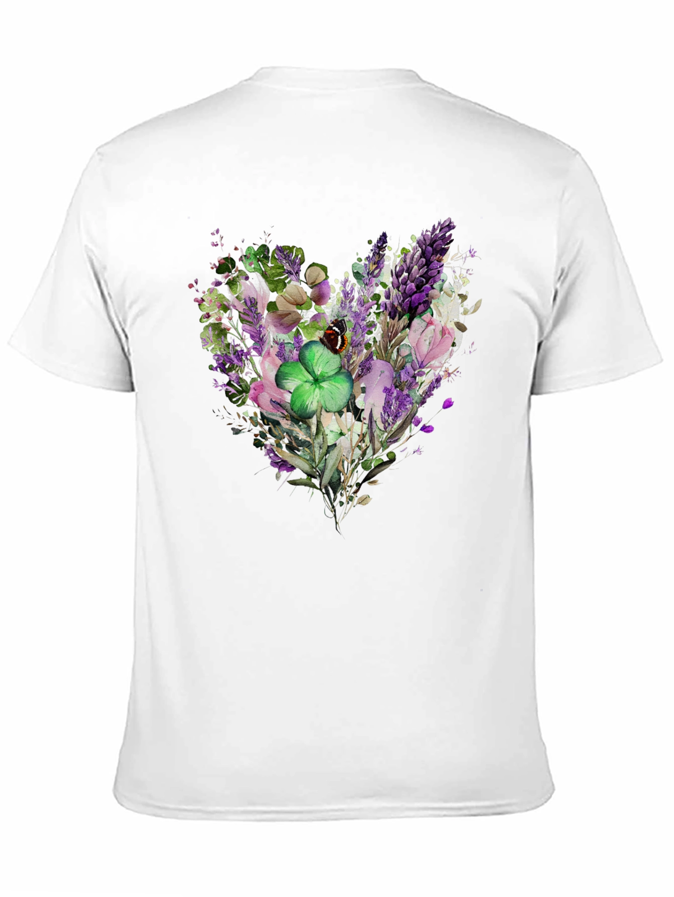 Floral Heart Clover St. Patricks Day T-Shirt