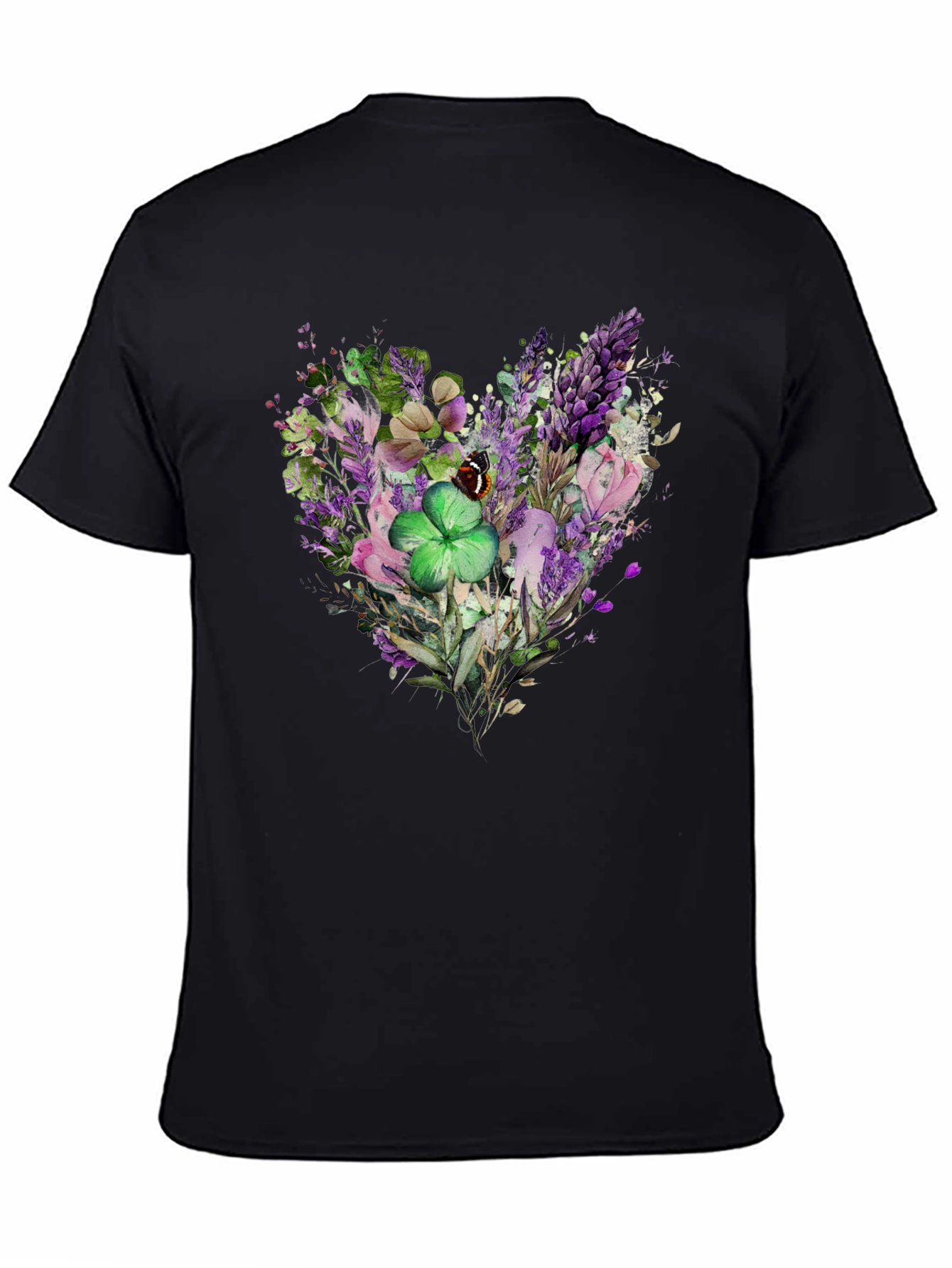 Floral Heart Clover St. Patricks Day T-Shirt