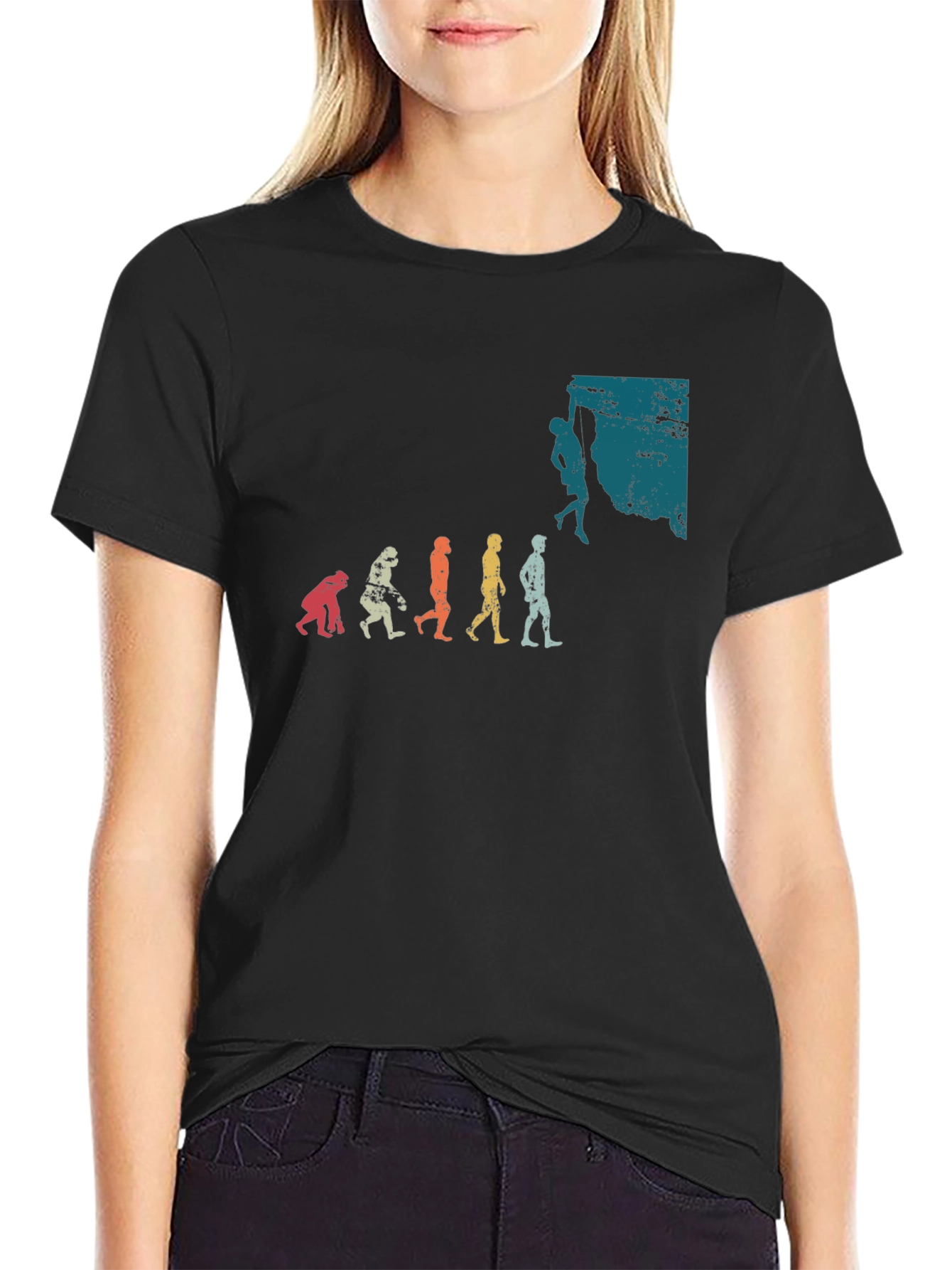 Climbing Evolution Graphic T-Shirt