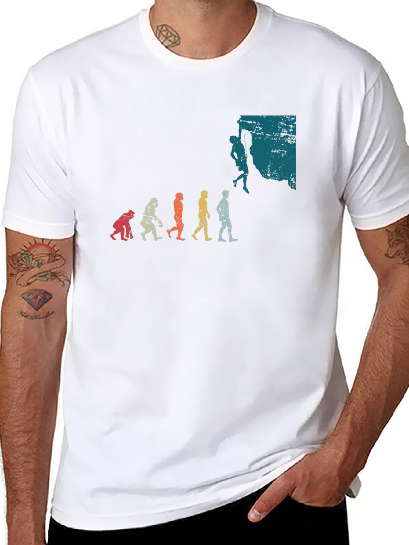 Climbing Evolution Graphic T-Shirt
