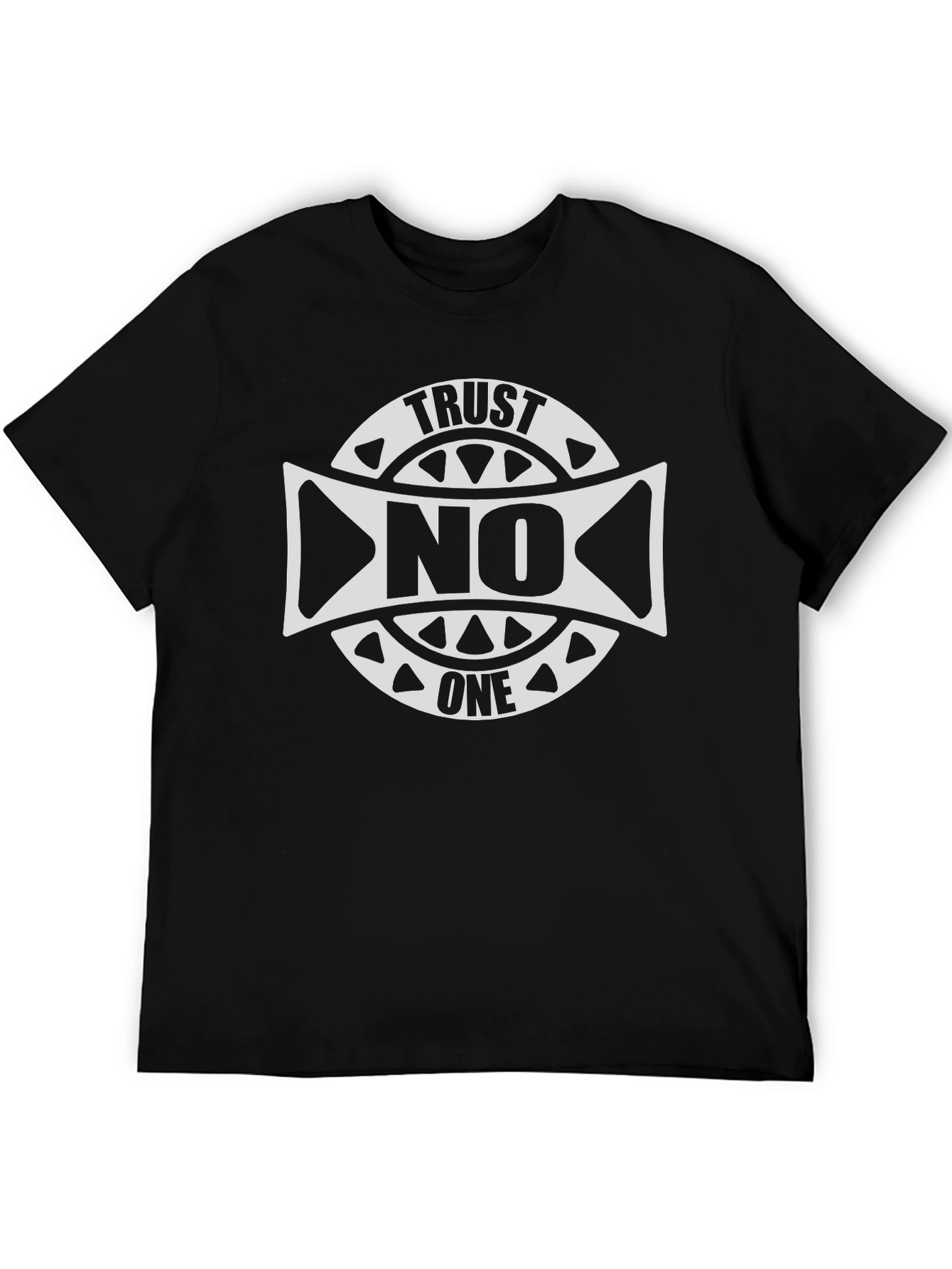 Trust No One Graphic Tee - Black