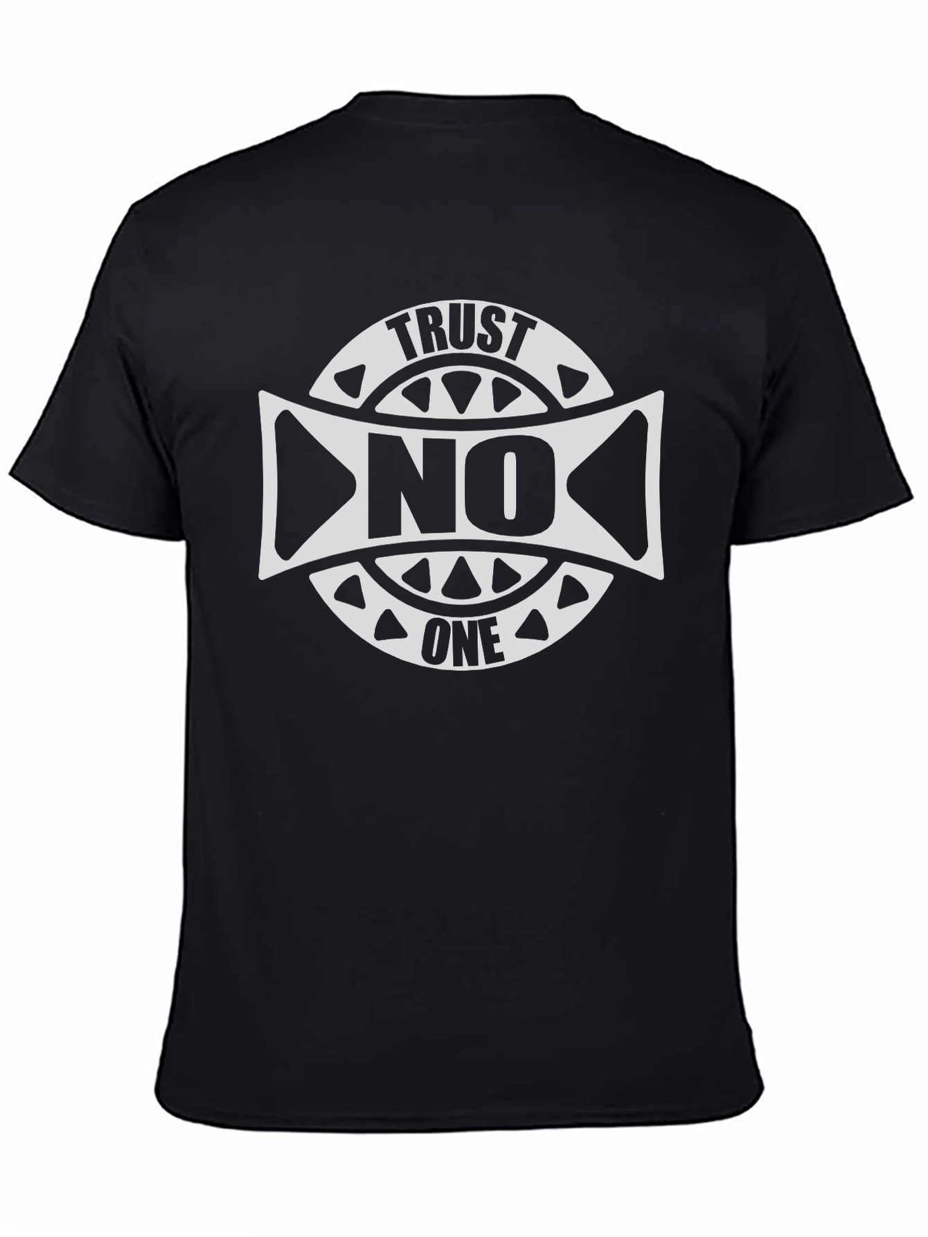 Trust No One Graphic Tee - Black
