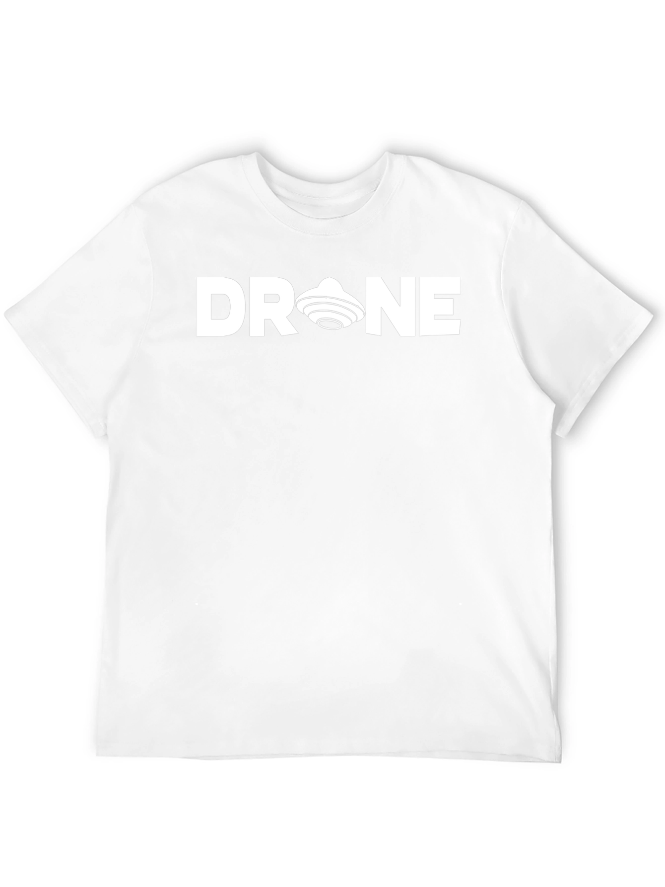 Drone UFO Graphic Black T-Shirt