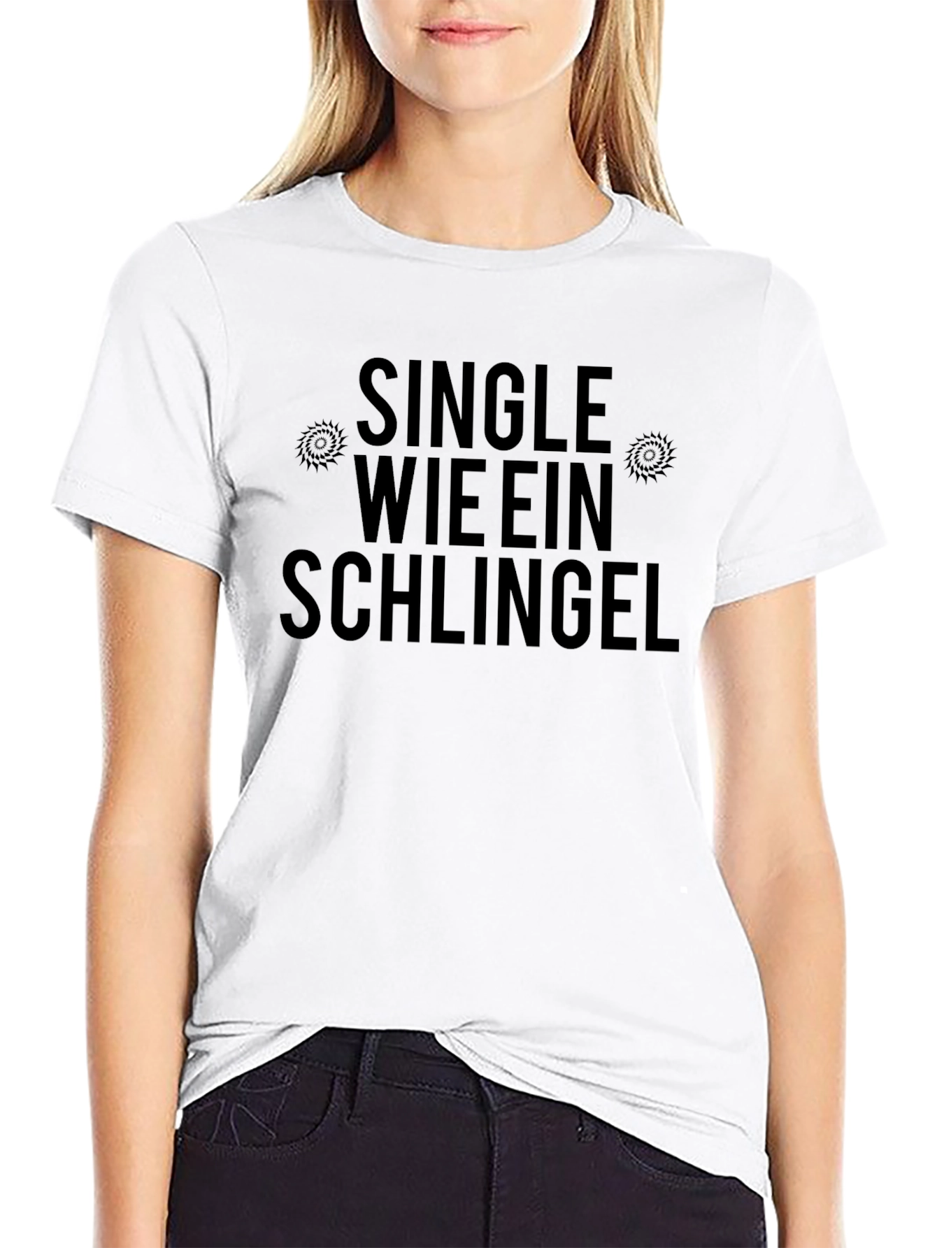 Single Wie Ein Schlingel T-Shirt Funny German Slogan