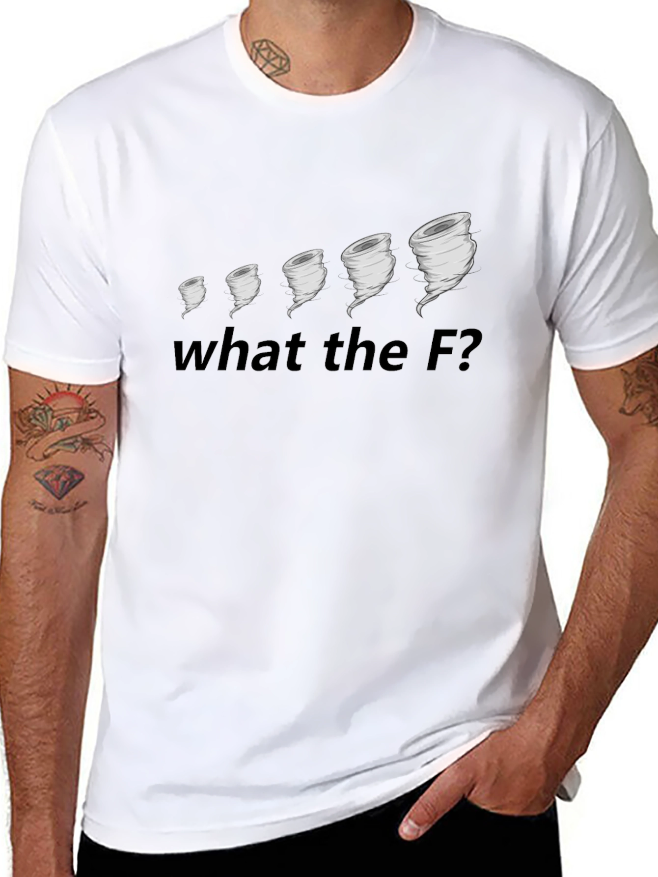 Funny Tornado T-Shirt - What the F?