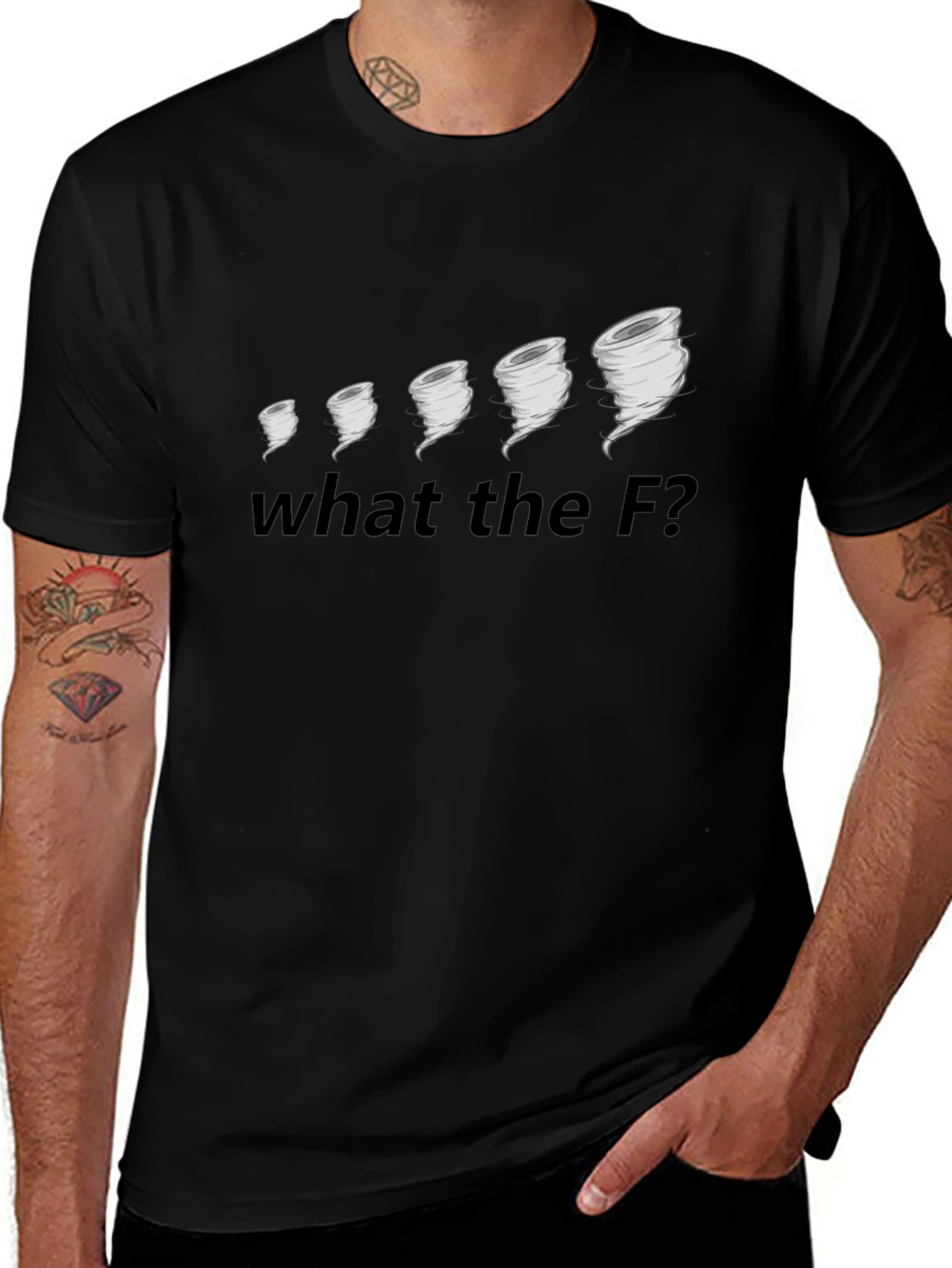 Funny Tornado T-Shirt - What the F?