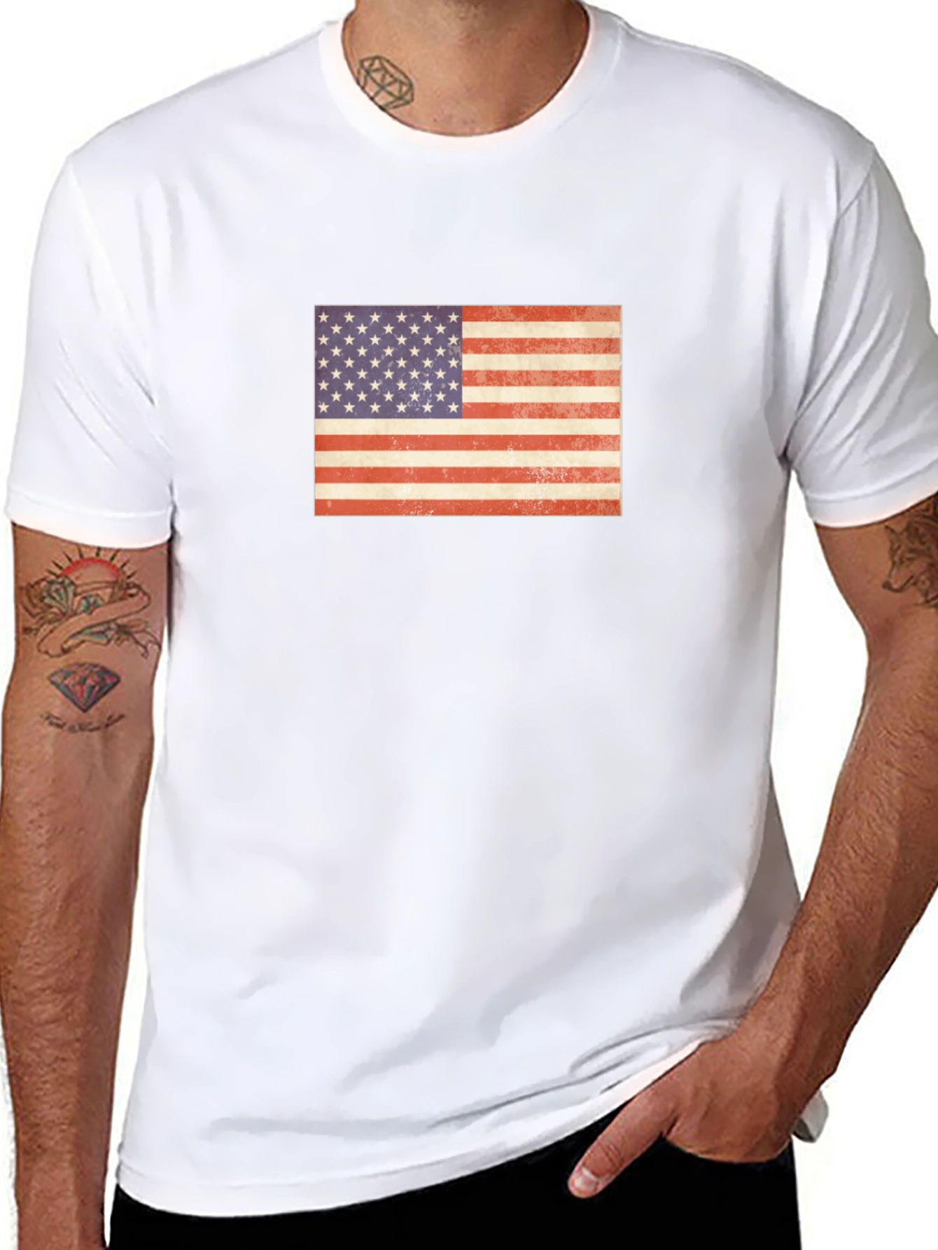 American Flag Graphic Tee - Patriotic Pride