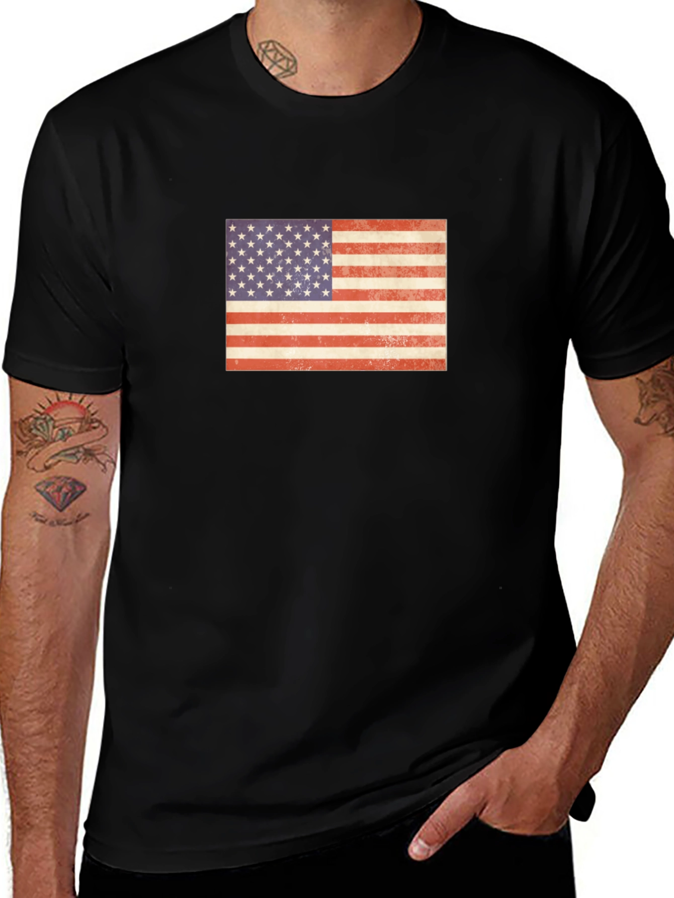 American Flag Graphic Tee - Patriotic Pride