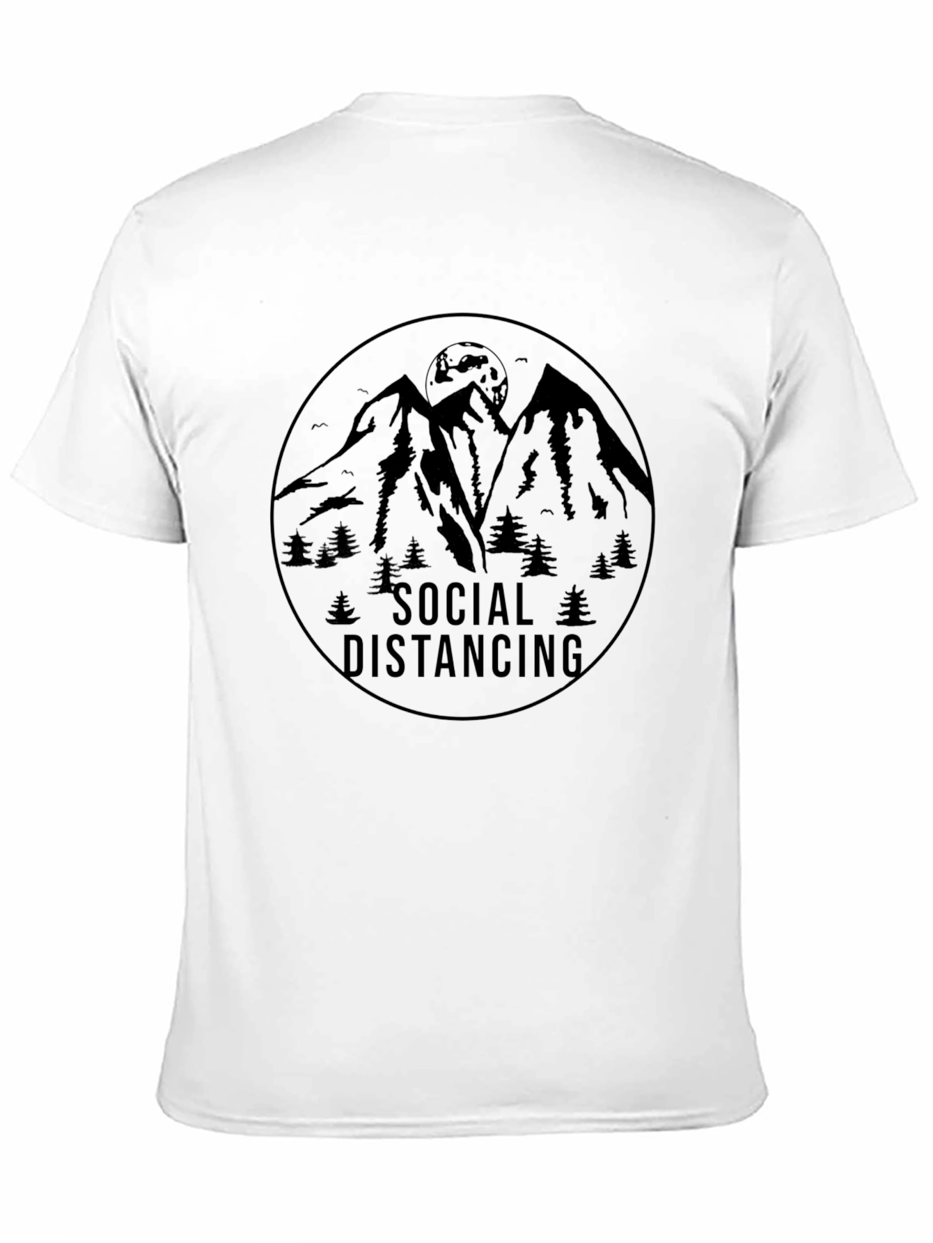Social Distancing Mountain Graphic Tee