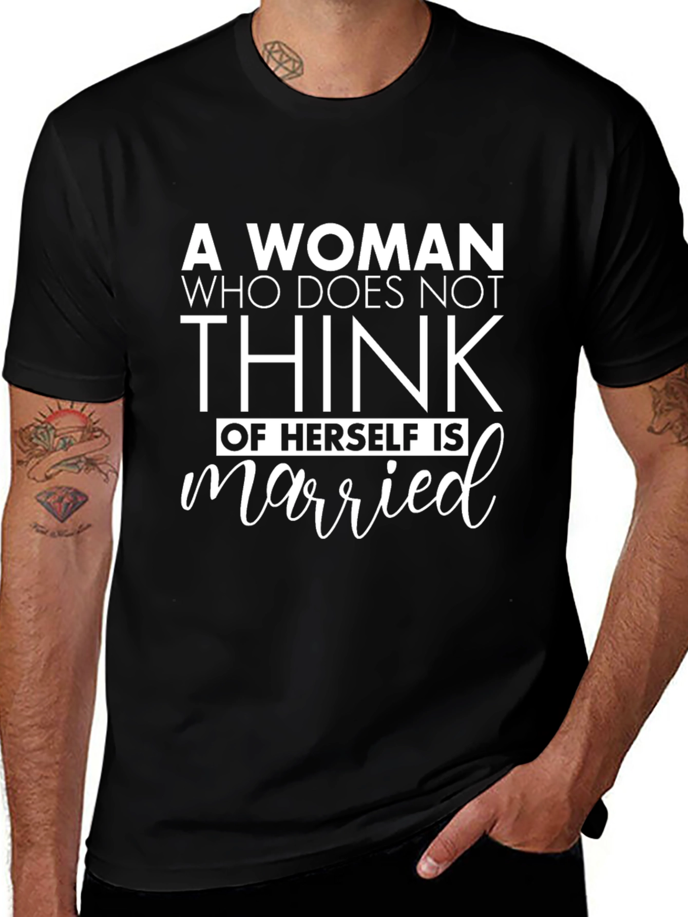 Funny Woman Married Graphic T-Shirt