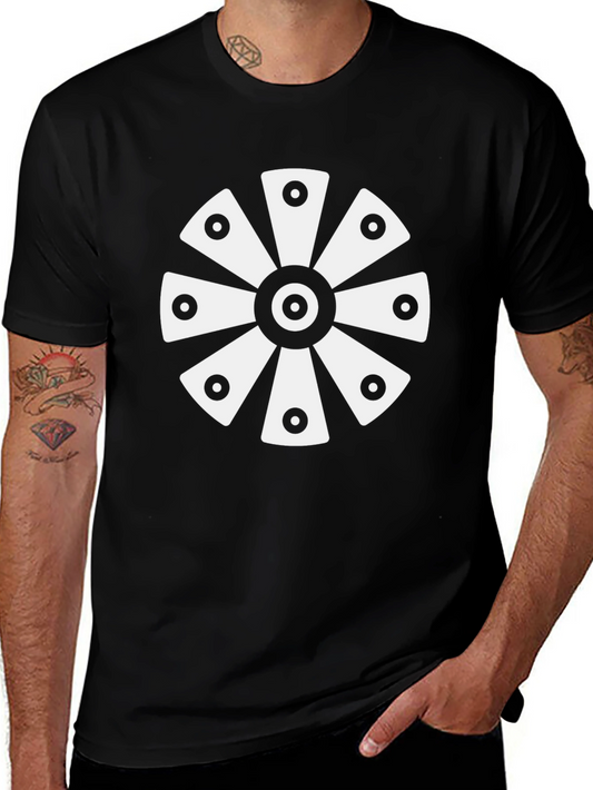 Geometric Black T-Shirt