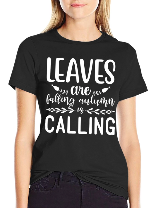 Autumn Calling Black T-Shirt