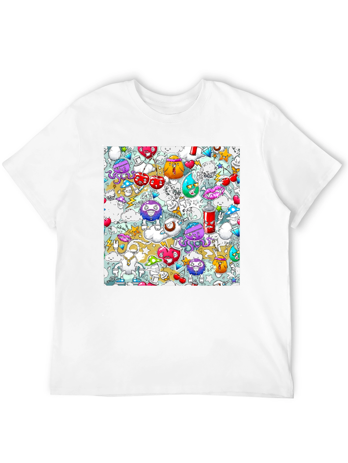 Doodle Cartoon T-Shirt Unique Funky Design