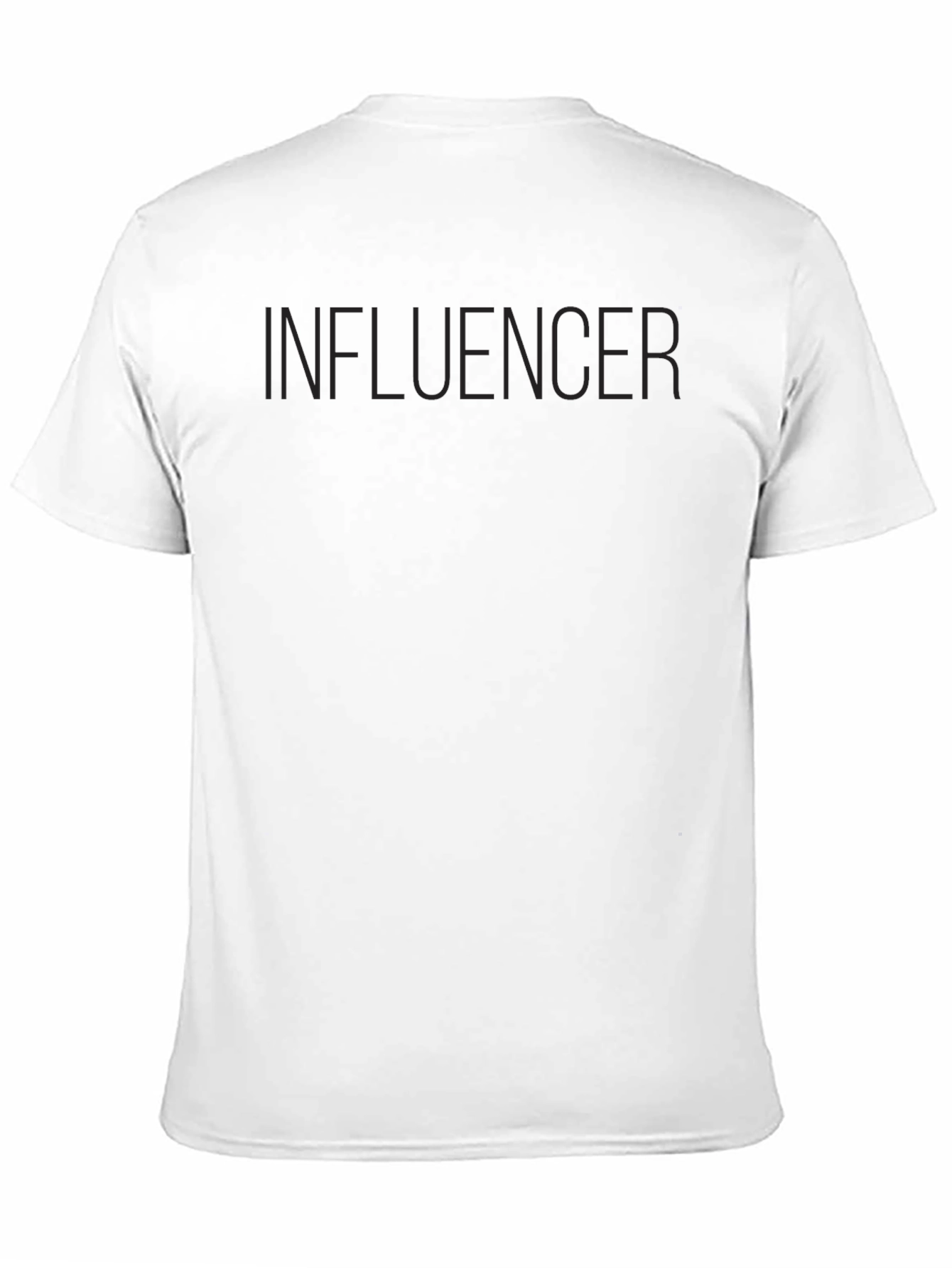 Black Influencer T-Shirt | Stylish Crew Neck Tee