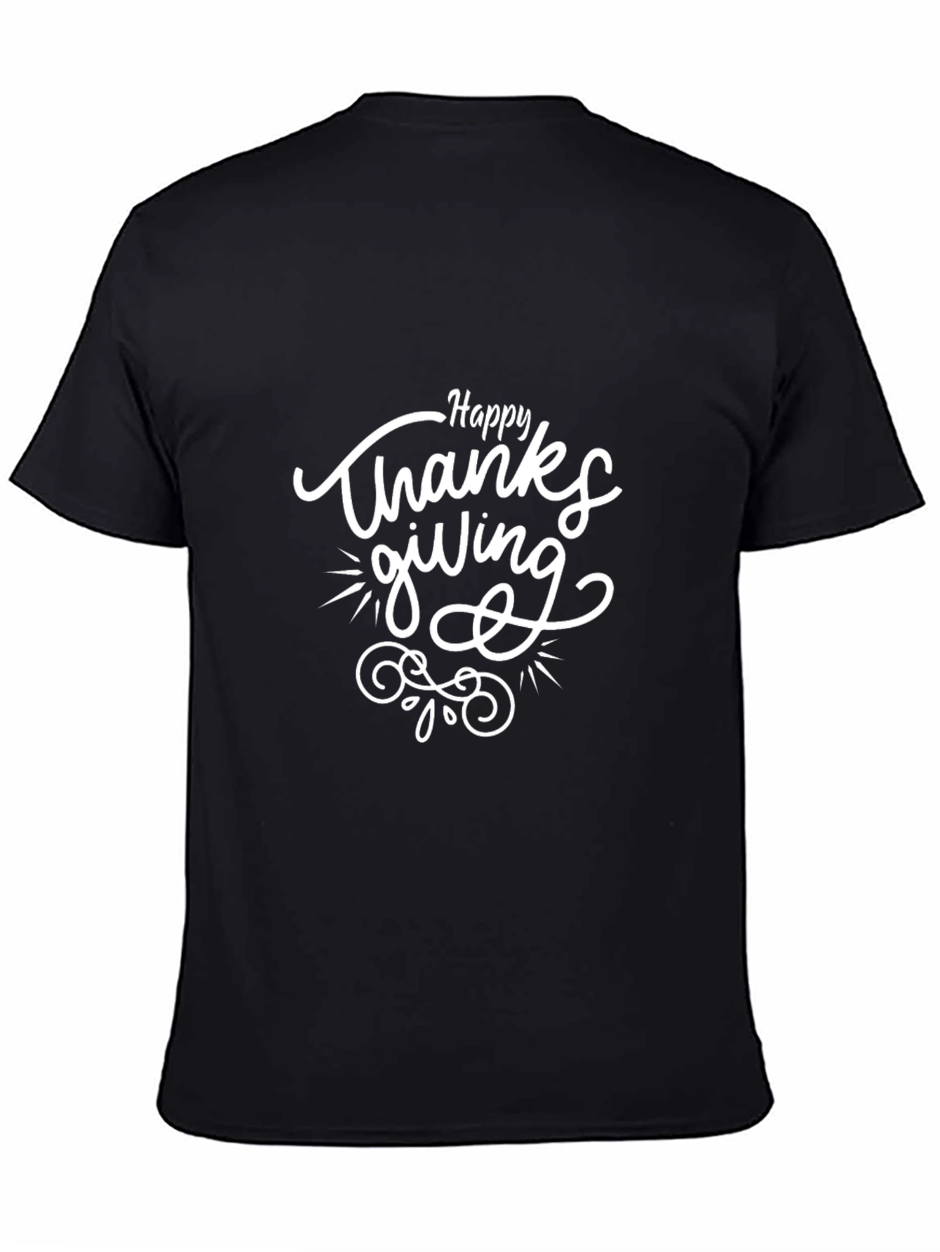 Happy Thanksgiving Graphic T-Shirt - Festive Holiday Apparel