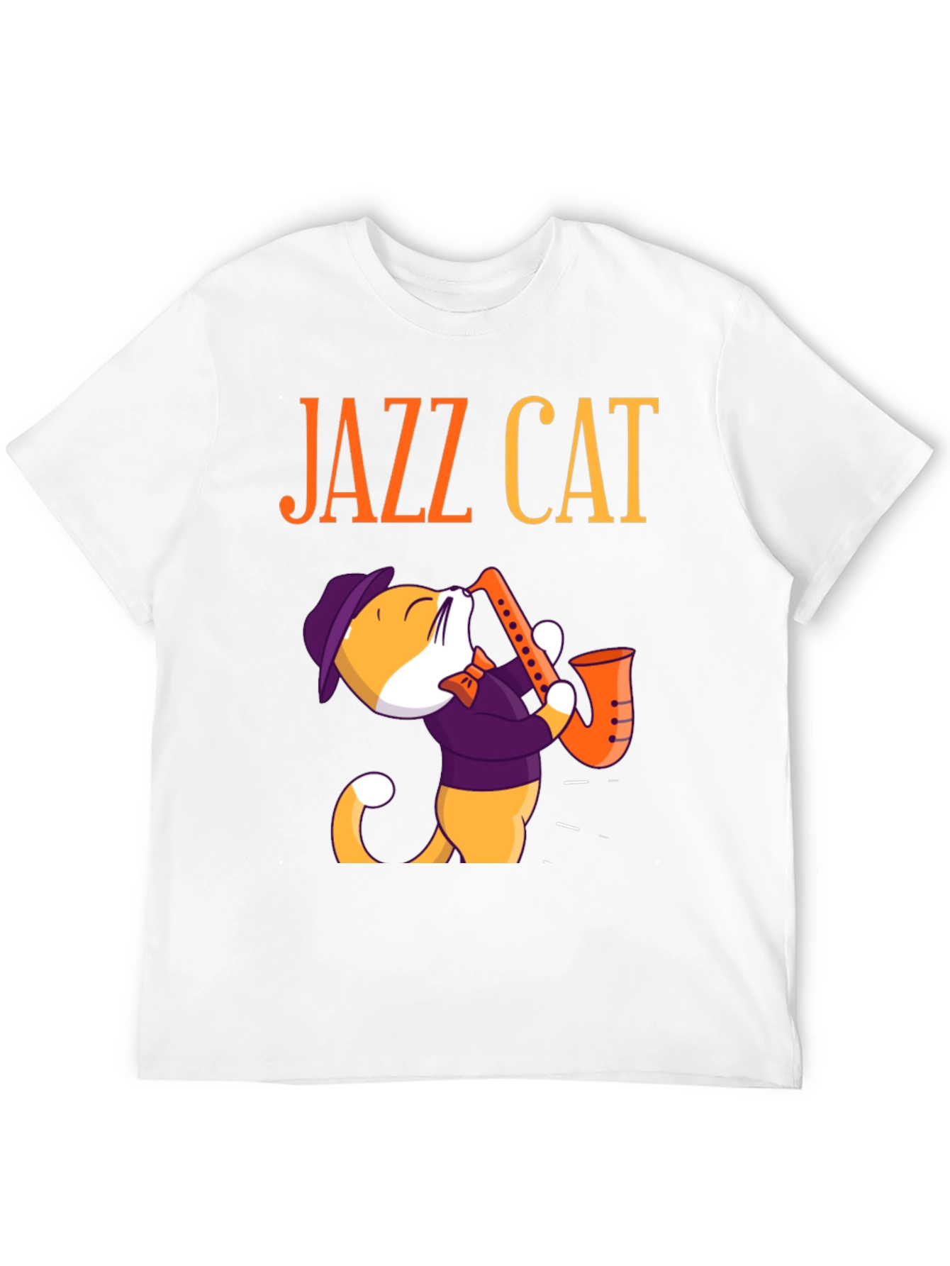 Jazz Cat Graphic T-Shirt