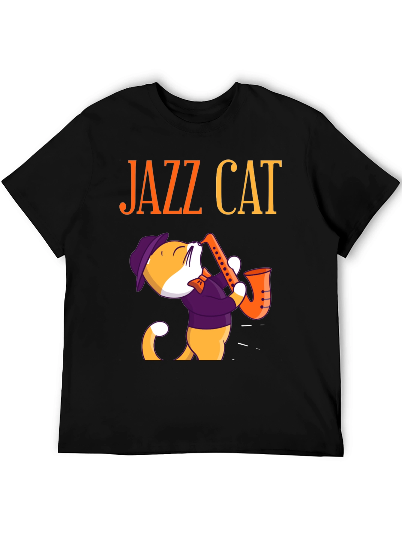 Jazz Cat Graphic T-Shirt