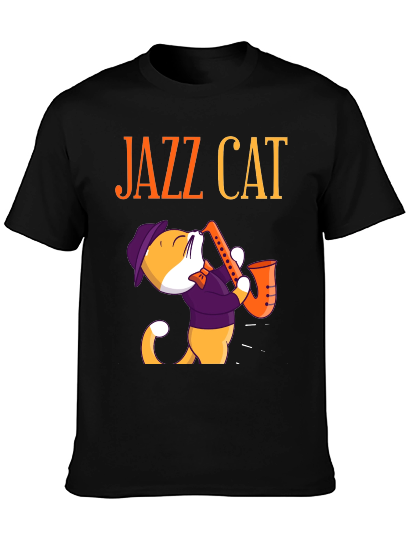 Jazz Cat Graphic T-Shirt