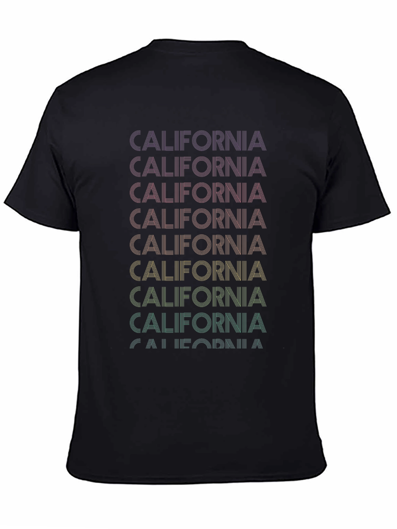 California Retro Graphic T-Shirt - Black