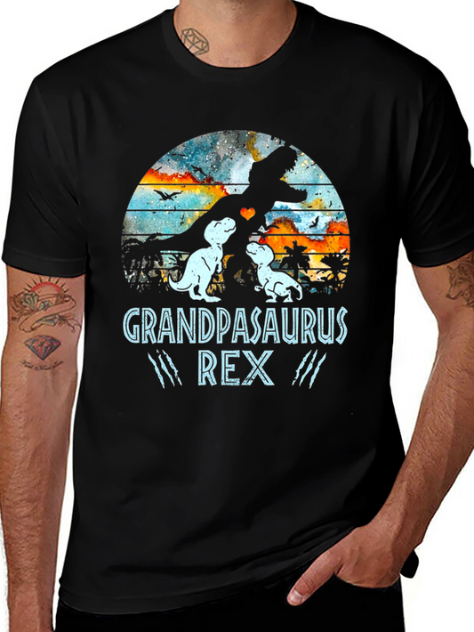 Grandpasaurus Rex T-Shirt - Dino Dad Tee