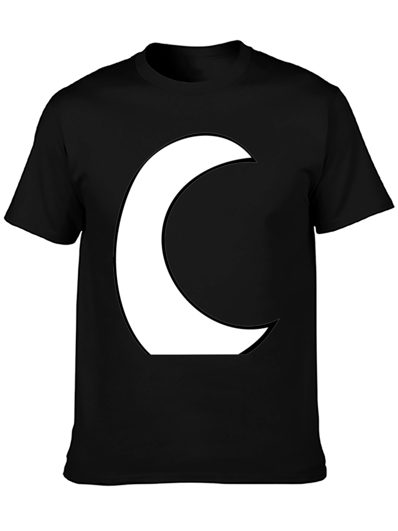 Moon Crescent Black Graphic Tee