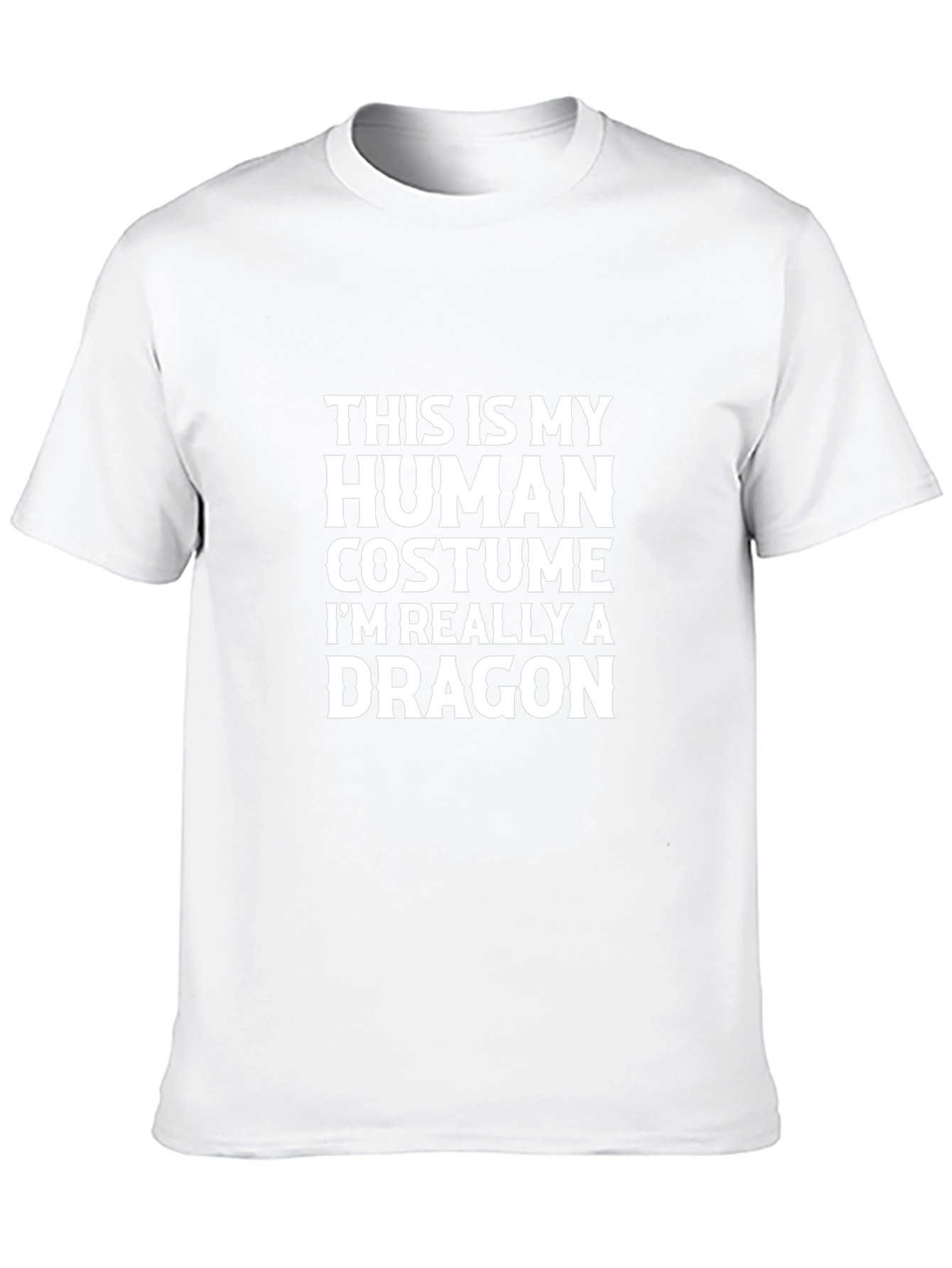 Human Costume Dragon T-Shirt - Funny Novelty Tee